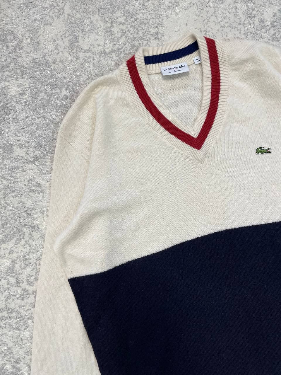 Lacoste Lacoste Wool Sweater Men's Made in France PREPPY Style Size US L / EU 52-54 / 3 - 4 Thumbnail