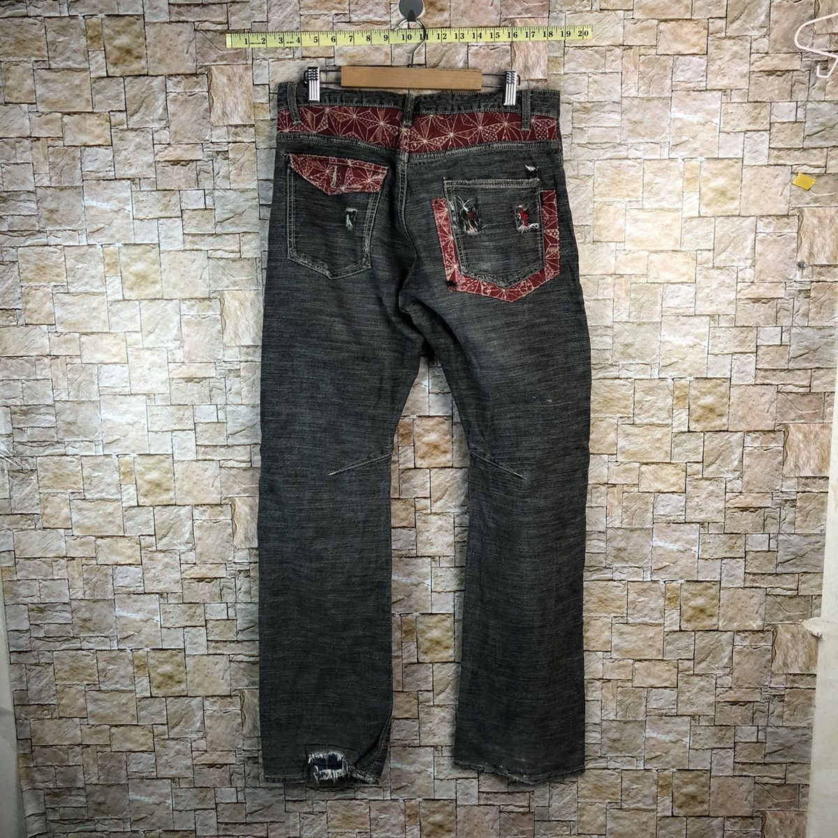 Japanese Brand D Bee Bell Custom Black multipocket Casual Pants #A977 Size US 33 - 14 Thumbnail