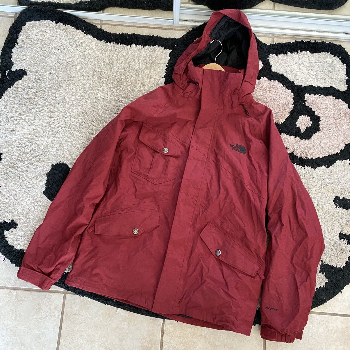 The North Face Vintage The North Face Hivent Heavy Ski Jacket Dark Red Y2K Size US M / EU 48-50 / 2 - 10 Thumbnail