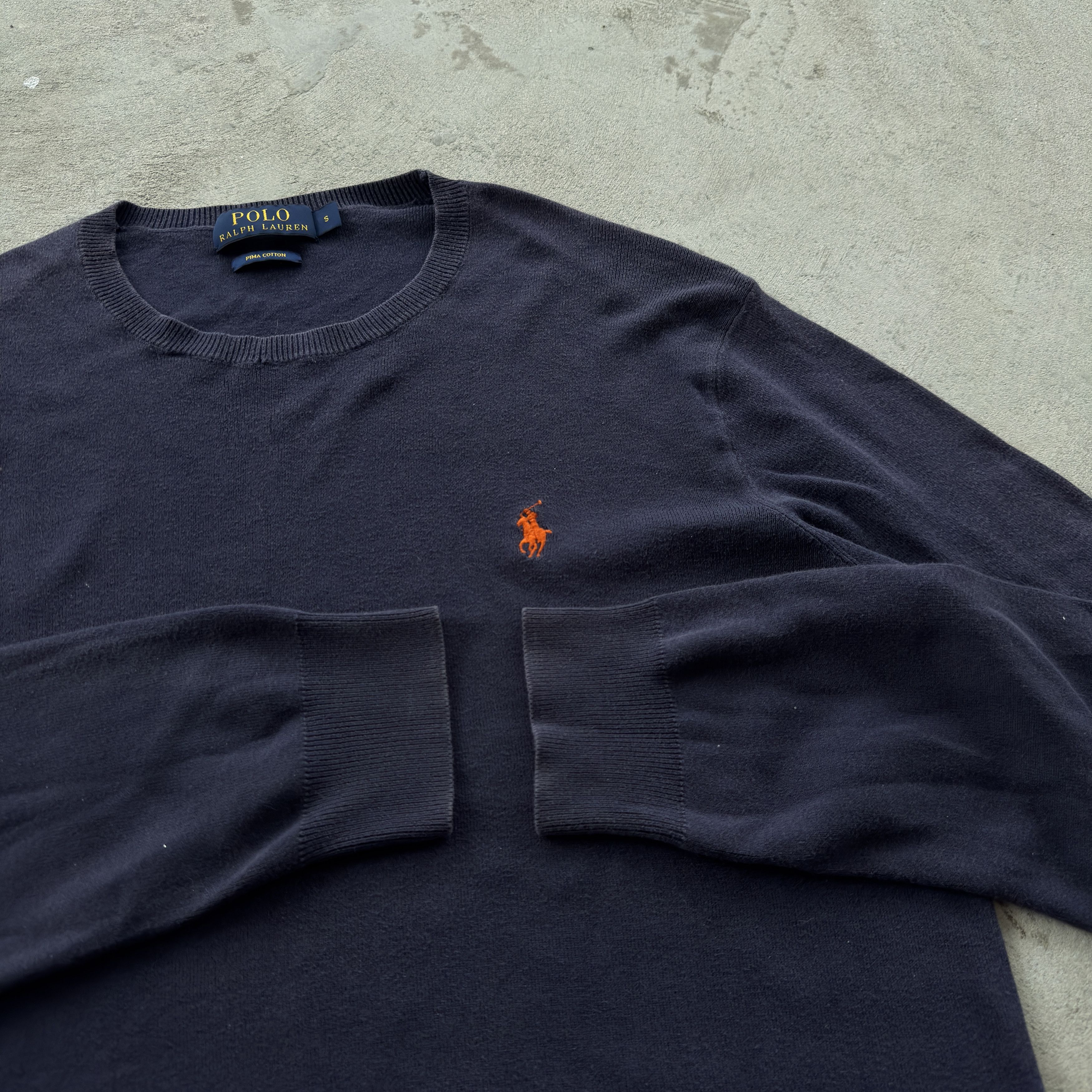 Polo Ralph Lauren Vintage 90s Polo Ralph Lauren Pima Cotton Crewneck Sweater Size US S / EU 44-46 / 1 - 4 Thumbnail
