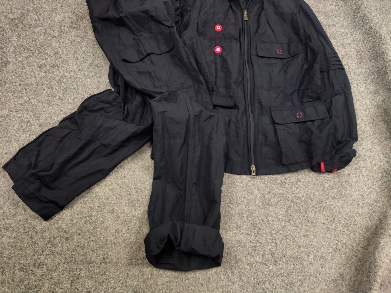 Versace Vintage 90's Versace Sport Jacket x Cargo Pants Nylon Blend Size S / US 4 / IT 40 - 3 Thumbnail