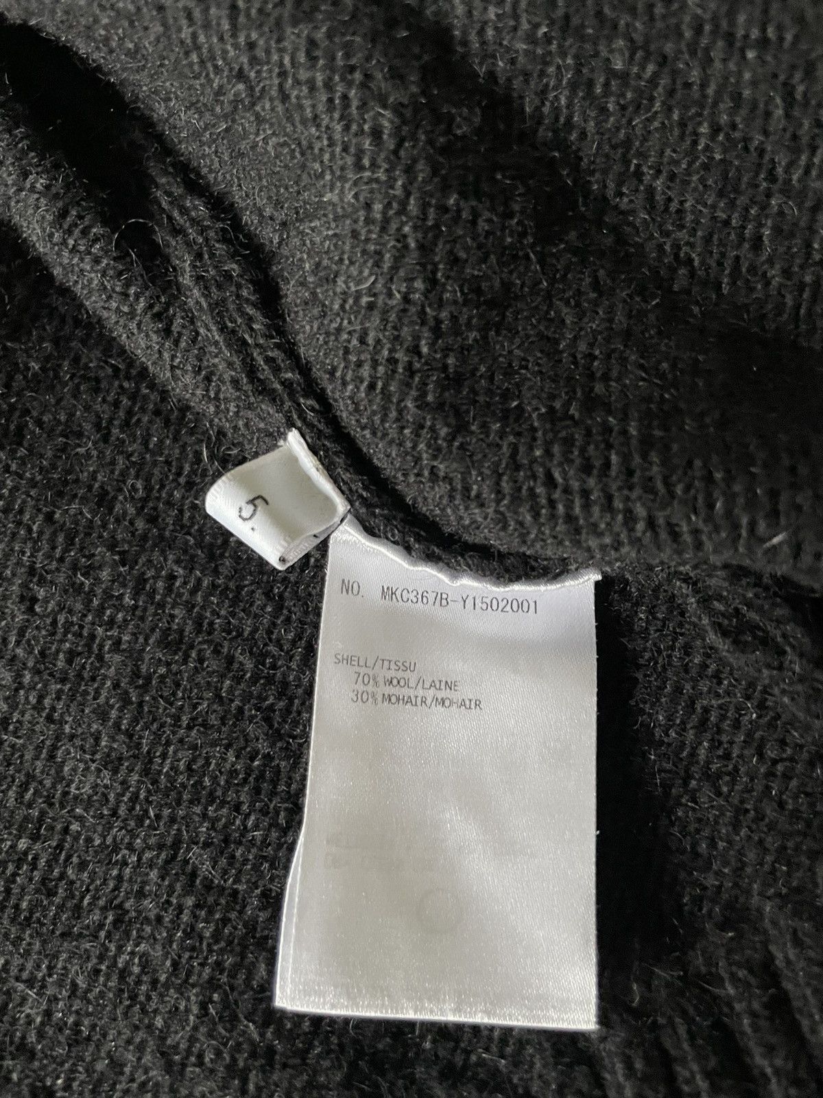 Thom Browne RARE- BLACK Mohair Tweed Jersey Stitch 4-bar Cardigan Size US L / EU 52-54 / 3 - 8 Thumbnail