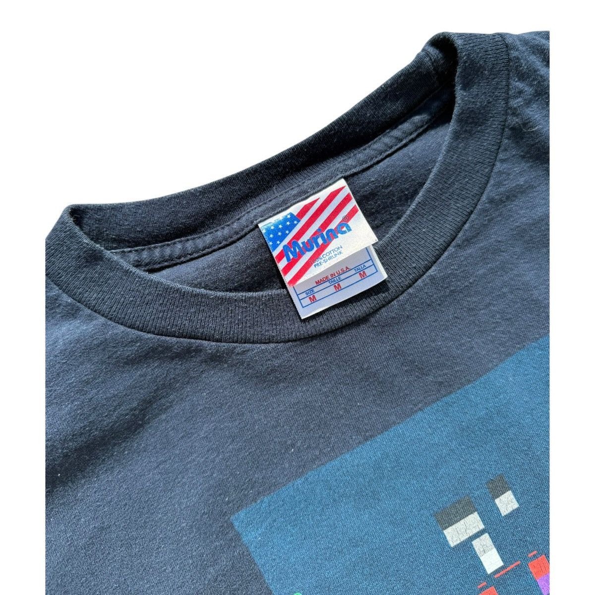 Vintage Coldplay Murina Made in USA Pixel Graphic Band Navy Medium Size US M / EU 48-50 / 2 - 2 Thumbnail