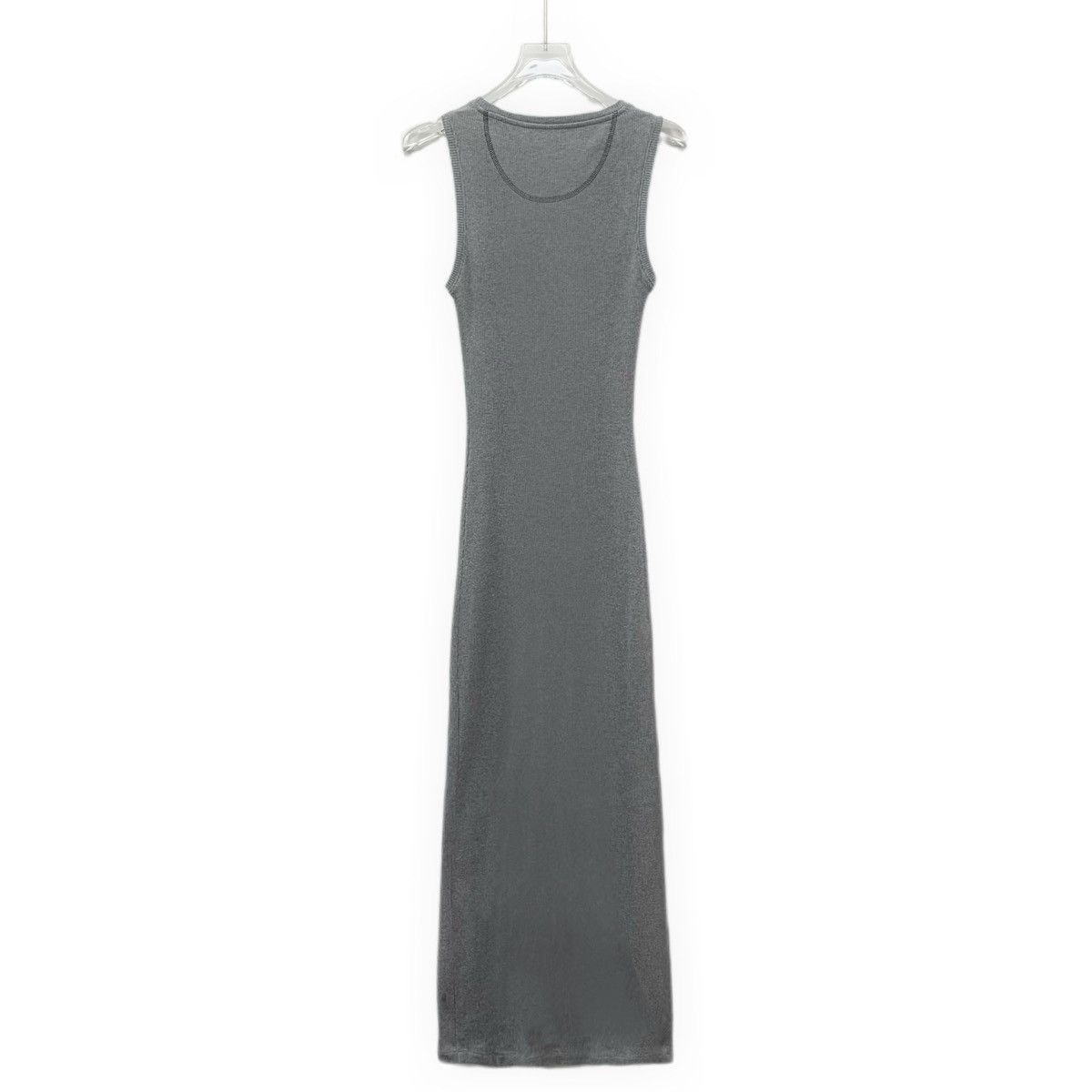Loewe Loewe 23SS Grey Logo Embroidered Sleeveless Knit Dress K26WX Size XS / US 0-2 / IT 36-38 - 2 Thumbnail