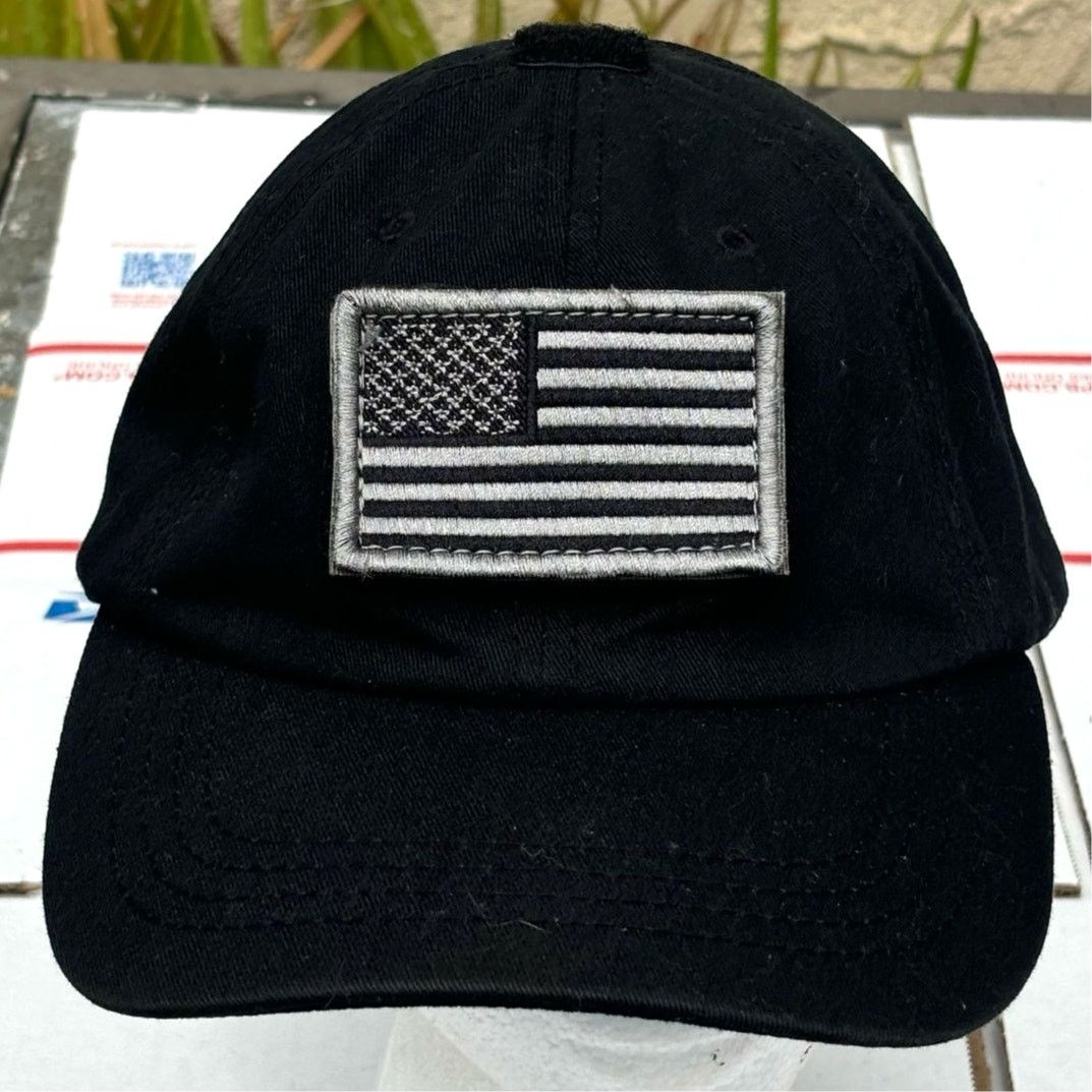 Other Black American Flag Men's Hat Size ONE SIZE - 1 Thumbnail
