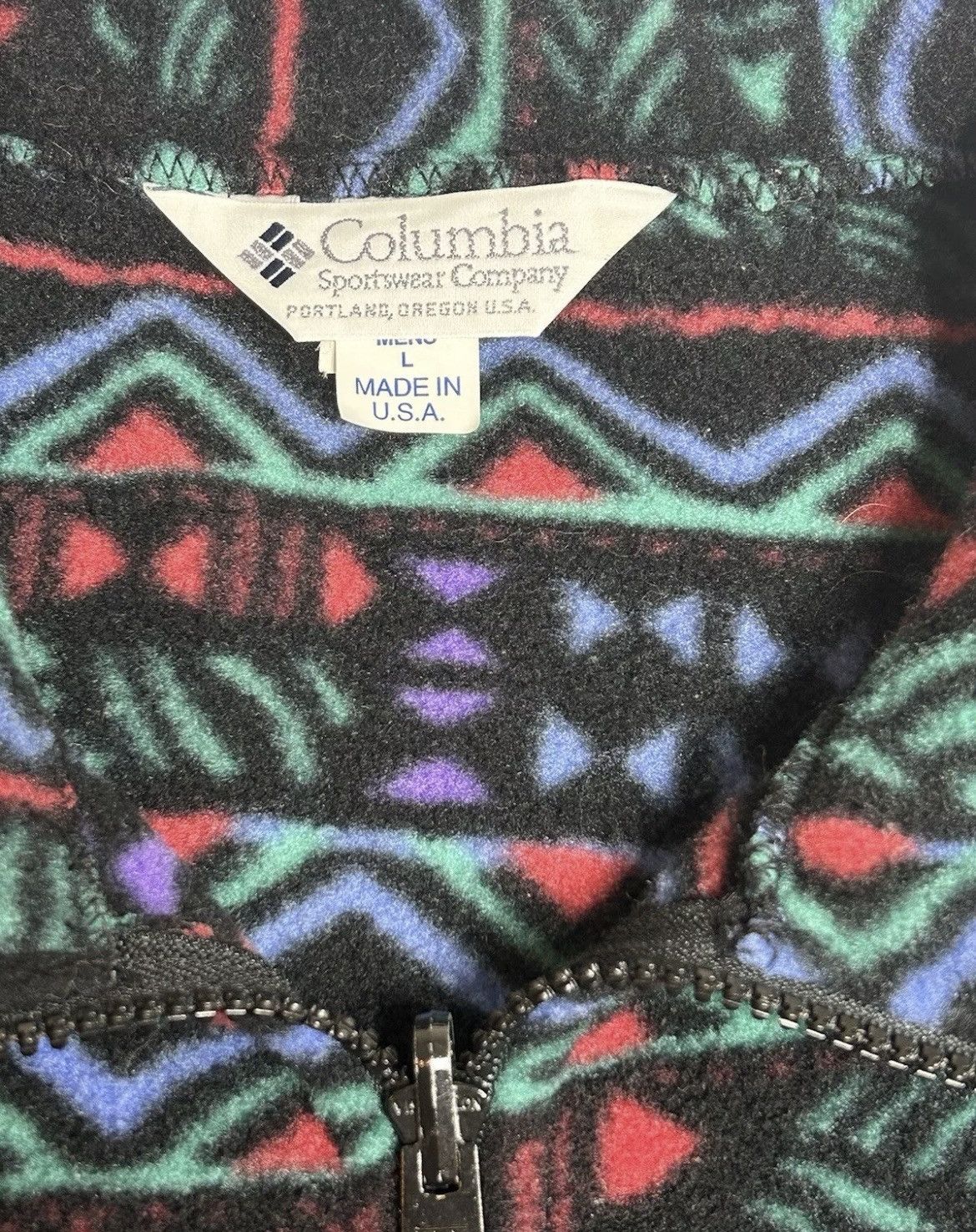 Columbia × Vintage Columbia Aztec Made in USA 1990s Size US L / EU 52-54 / 3 - 3 Thumbnail