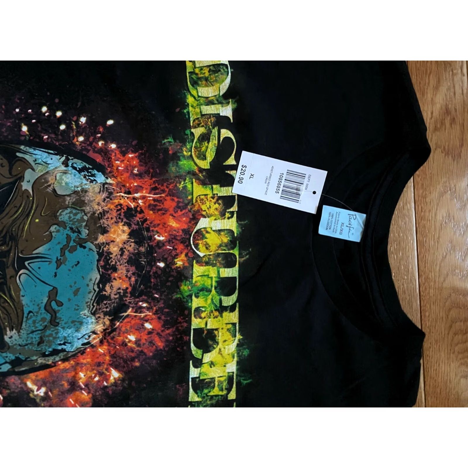 Vintage Disturbed Guy Face T Shirt Mens Rock N Roll Music Concert Tee Black XL Size US XL / EU 56 / 4 - 3 Thumbnail