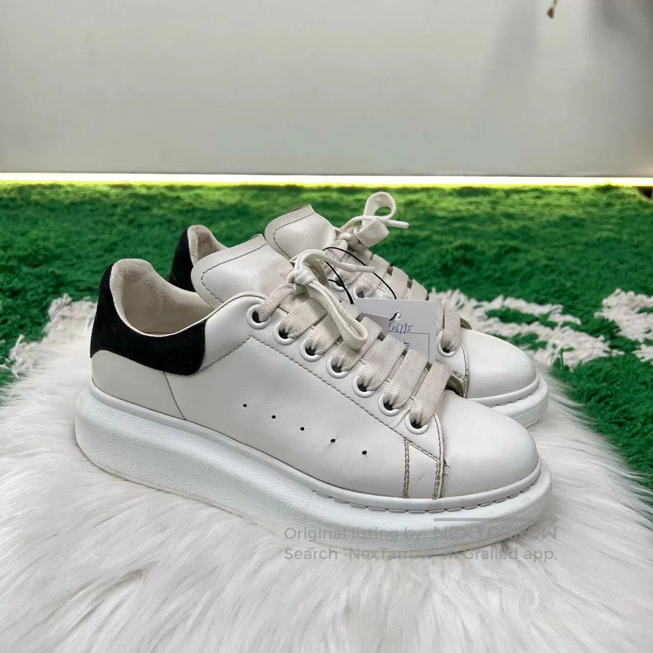 Alexander McQueen Alexander McQueen Black Tail Thick Sole Sneakers. Size US 6 / IT 36 - 4 Thumbnail