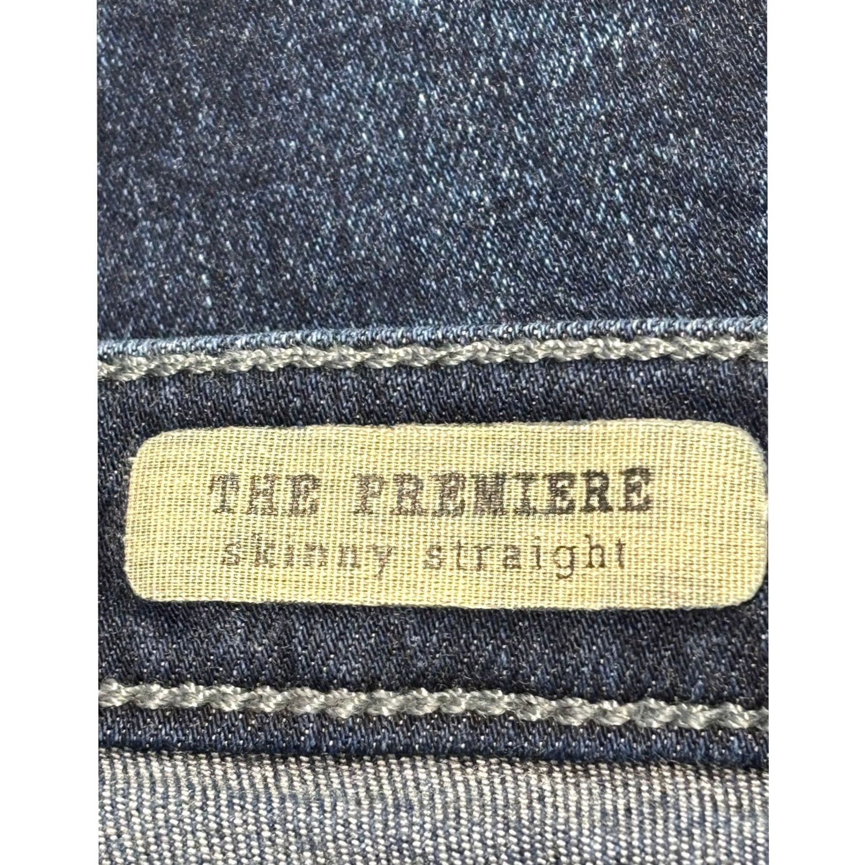 Vintage AG Adriano Goldschmied The Premiere Skinny Straight Jeans Dark Wash 32 X 29 USA Womens Jeans Size 24" / US 00 / IT 34 - 6 Thumbnail