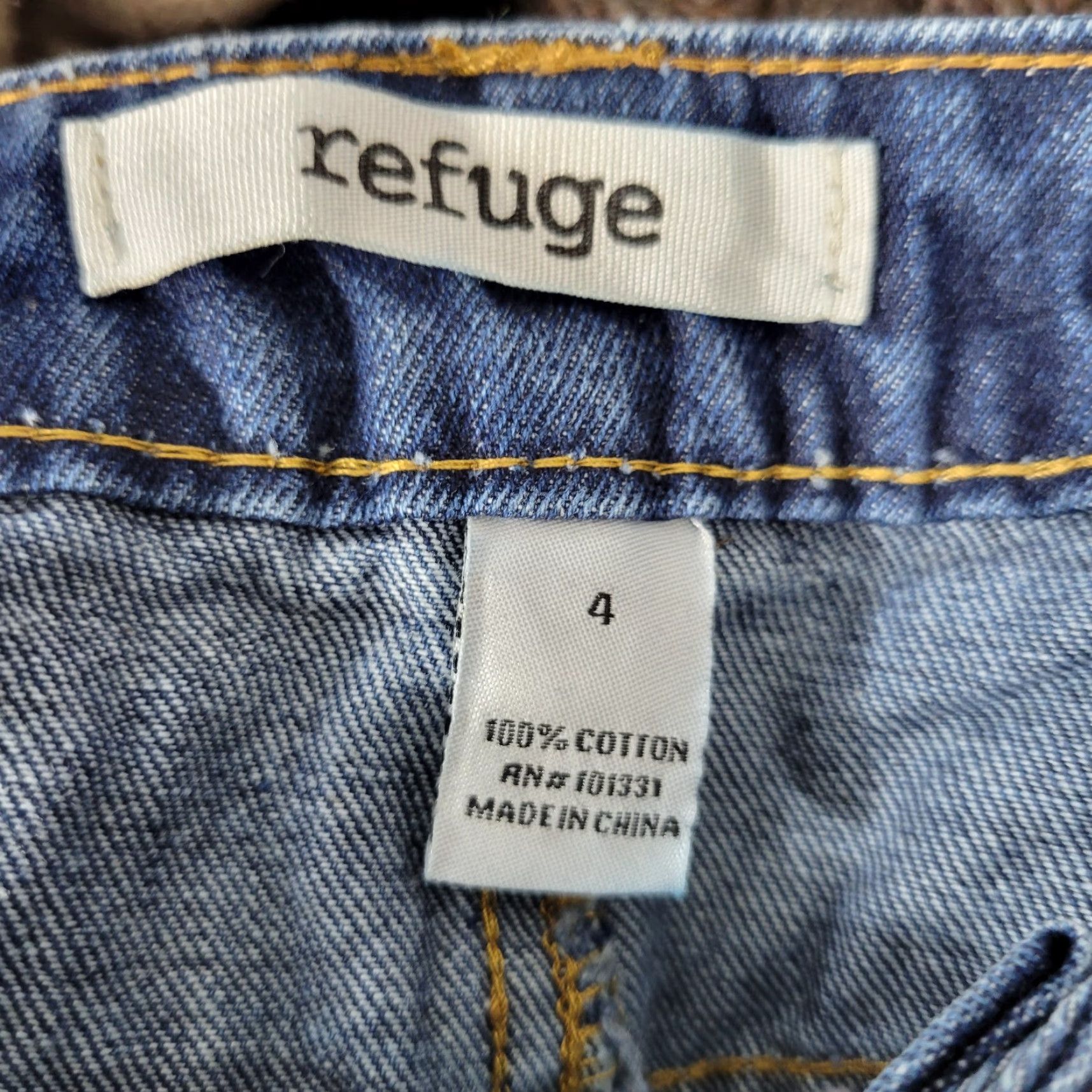 Vintage Refuge Women's Blue Distressed Cut-Off Shorts Cotton Sz 4 NWT Size 30" / US 8 / IT 44 - 2 Thumbnail