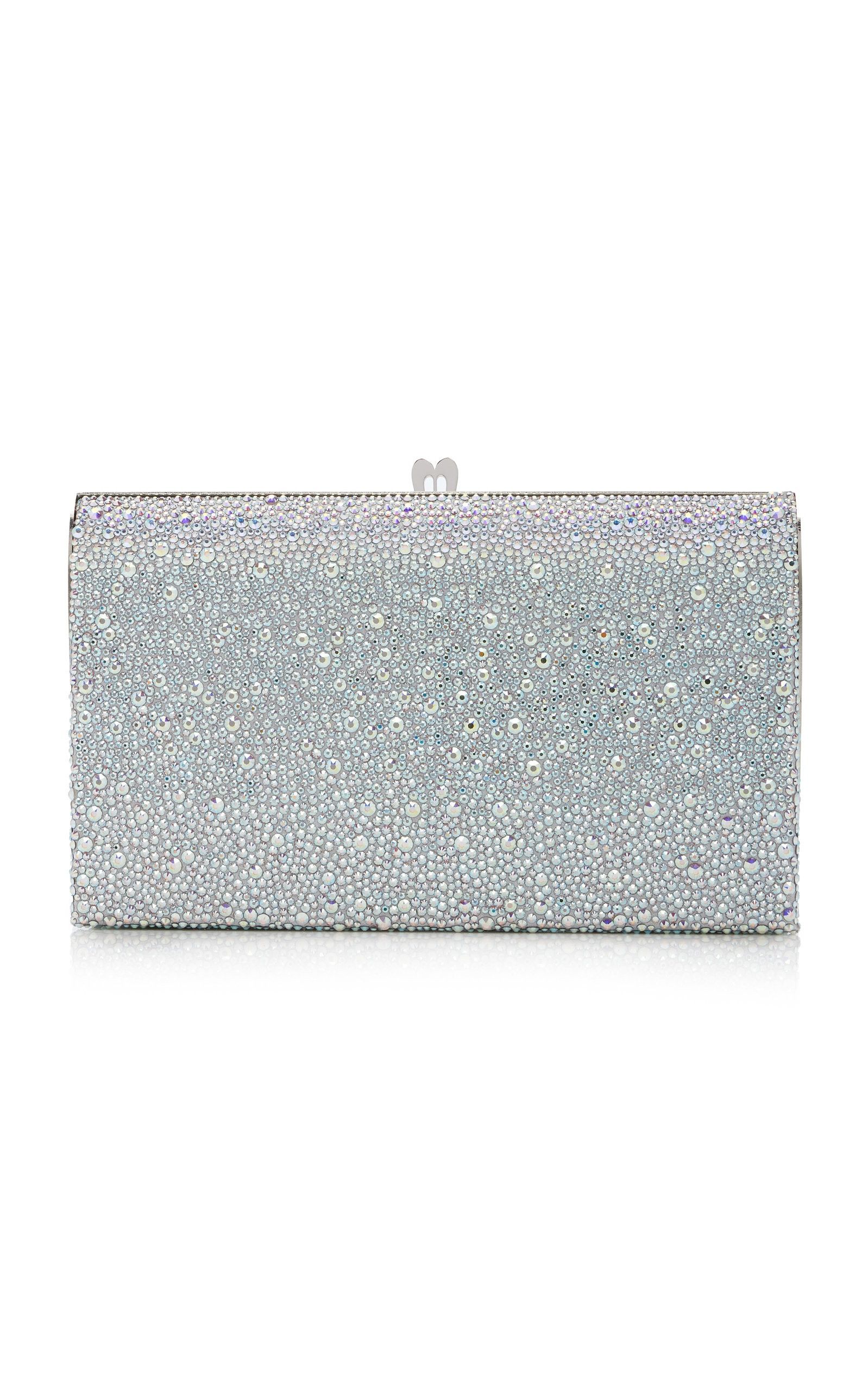 Christian Louboutin o1s1wg110325 FETISH CLUTCH STRASS in Silver Size ONE SIZE - 1 Thumbnail