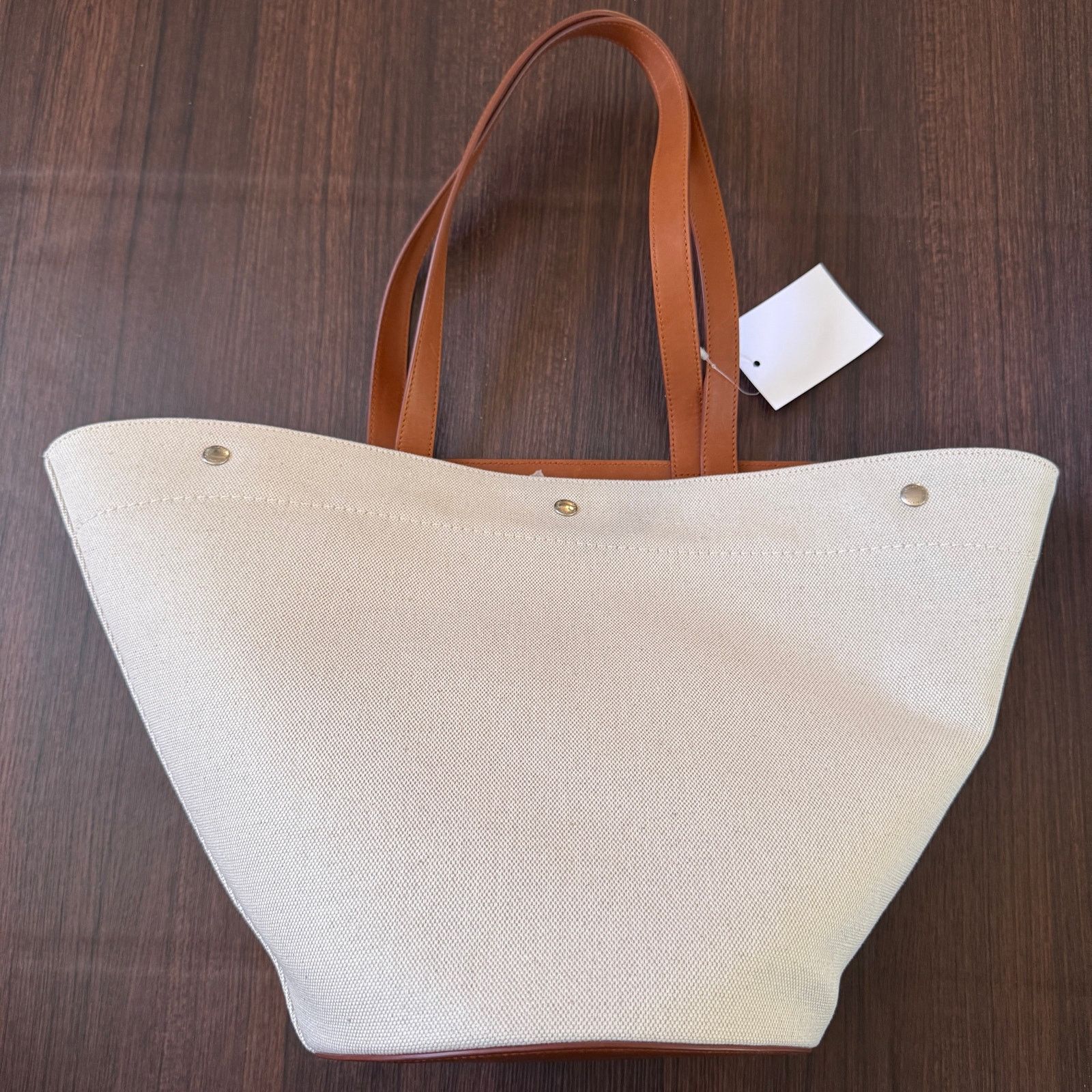 Saint Laurent Paris YSL Saint Laurent Rive Gauche Canvas Tote Bag for Women’s Size ONE SIZE - 2 Thumbnail
