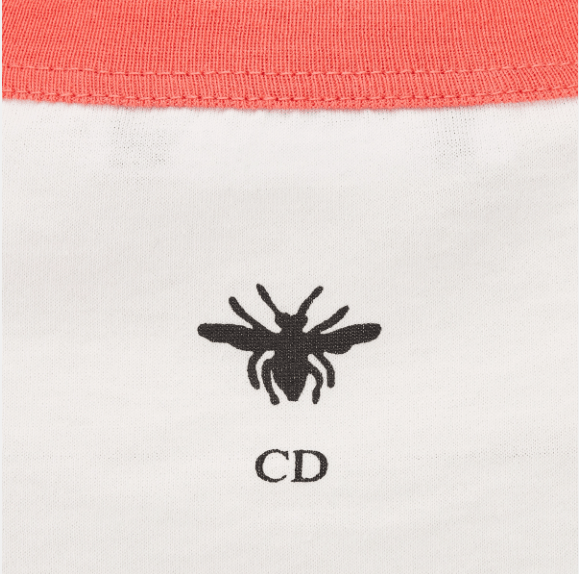 Dior o1w1db10925 443T27 Dioriviera T-Shirt in Ecru/Coral Size XL / US 12-14 / IT 48-50 - 3 Thumbnail