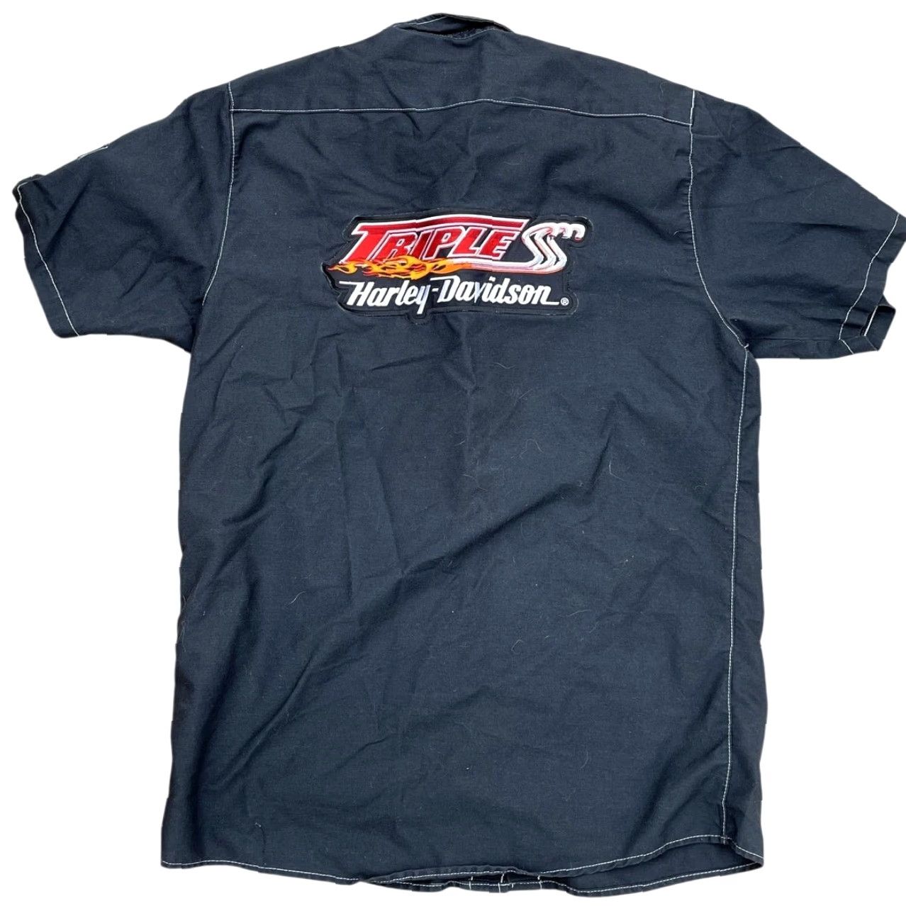 Harley Davidson Harley Davidson Work Shirt Mens Medium Black Morgantown WV Staff Size US M / EU 48-50 / 2 - 2 Thumbnail
