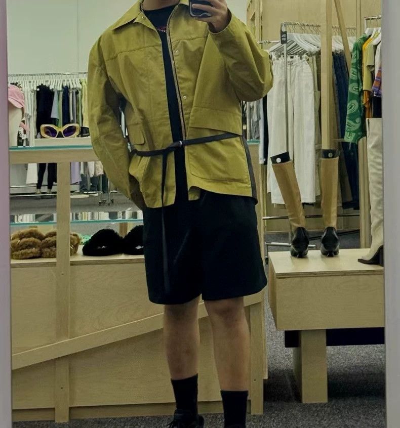 Loewe LOEWE Patchwork color embossed logo collar jacket coat Size US S / EU 44-46 / 1 - 9 Thumbnail