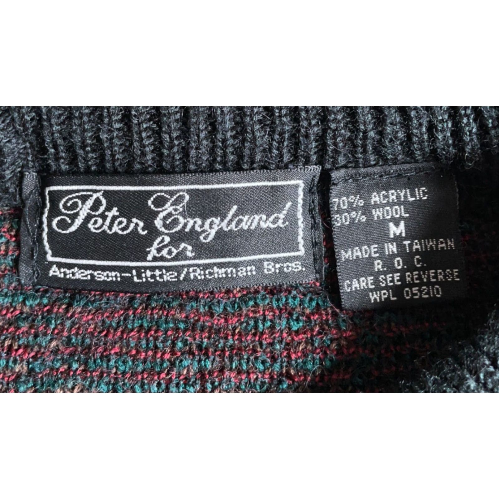 Vintage VINTAGE Richman Brothers Sweater Mens Medium Green Wool Blend Paisley Pattern Size US M / EU 48-50 / 2 - 3 Thumbnail
