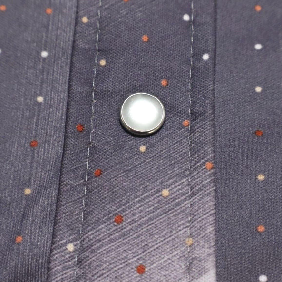Vintage VTG H Bar C Long Tail 18-34 Western Pearl Snap Striped Shirt Gray Men's XL Size US XL / EU 56 / 4 - 6 Thumbnail