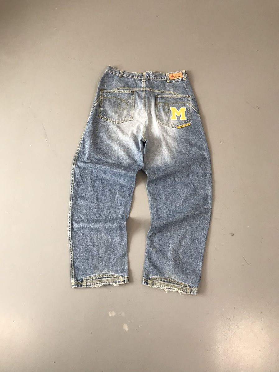 JNCO × Southpole × Vintage Vintage Y2K Mazine SpellOut baggy fit denim Size US 35 - 7 Thumbnail