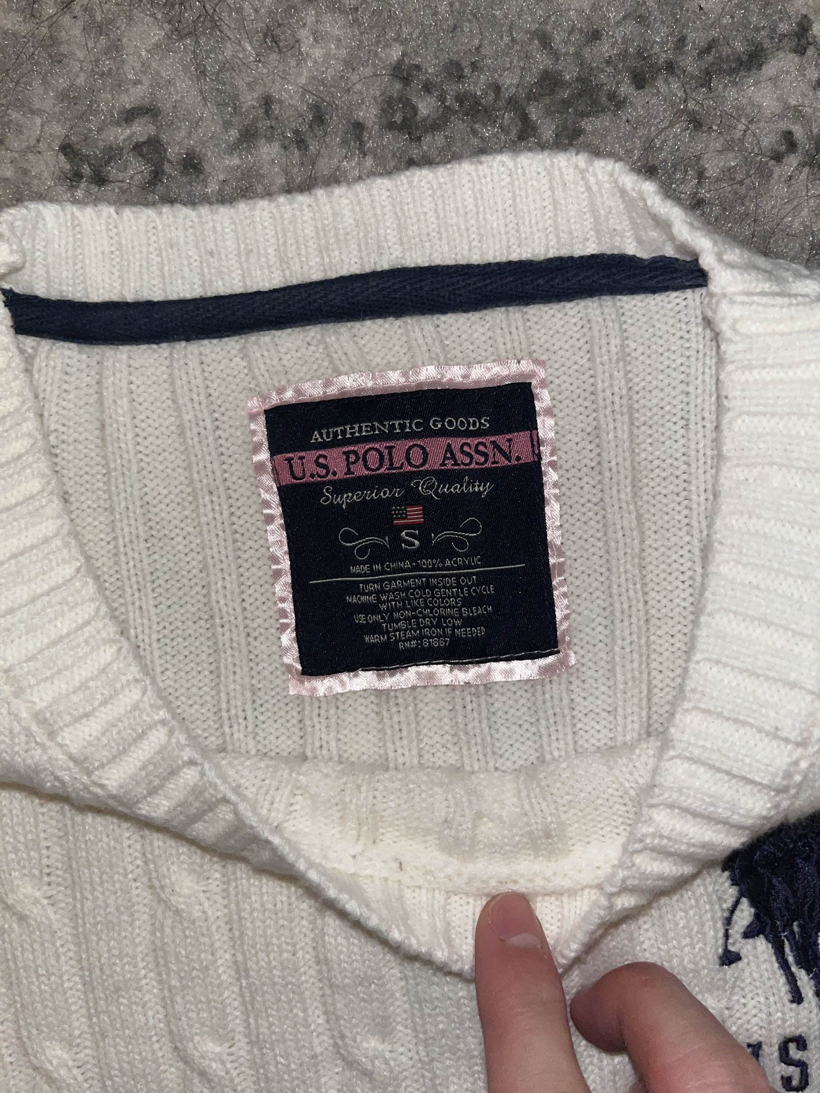 U.S. Polo Assn. Preppy U.S. Polo Assn. Cable Knit Sweater Size S / US 4 / IT 40 - 3 Thumbnail