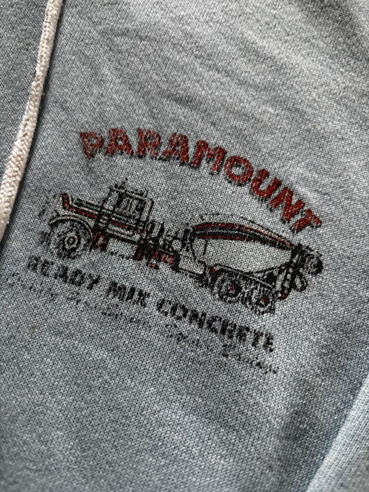 Vintage Vintage 80s Thrashed/Distressed Paint Graphic Zip Hoodie Size US XL / EU 56 / 4 - 2 Thumbnail