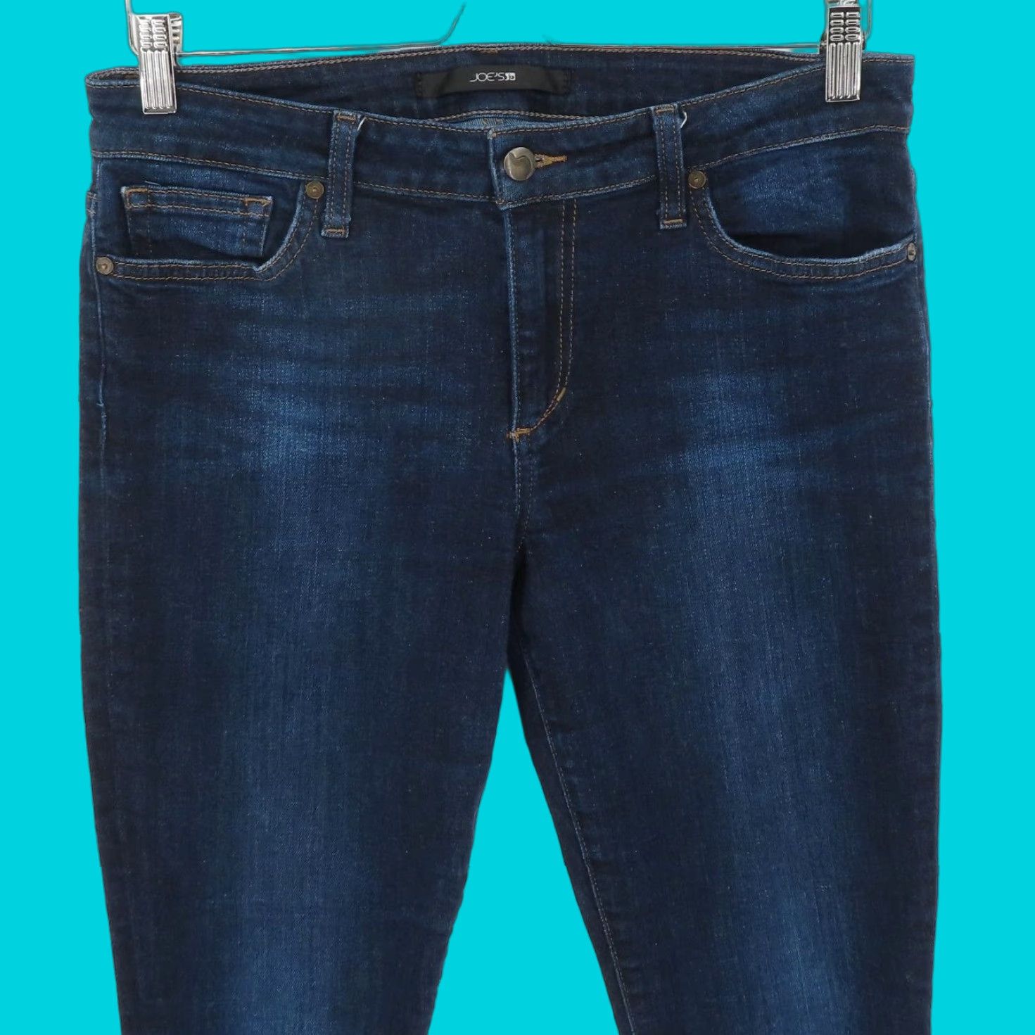 Vintage Joe's Jeans Women Jeans 30 Katya Skinny Ankle Dark Blue Denim Cotton Blend 5-Pocket Design Modern Regular Womens Jeans Size 30" / US 8 / IT 44 - 1 Thumbnail