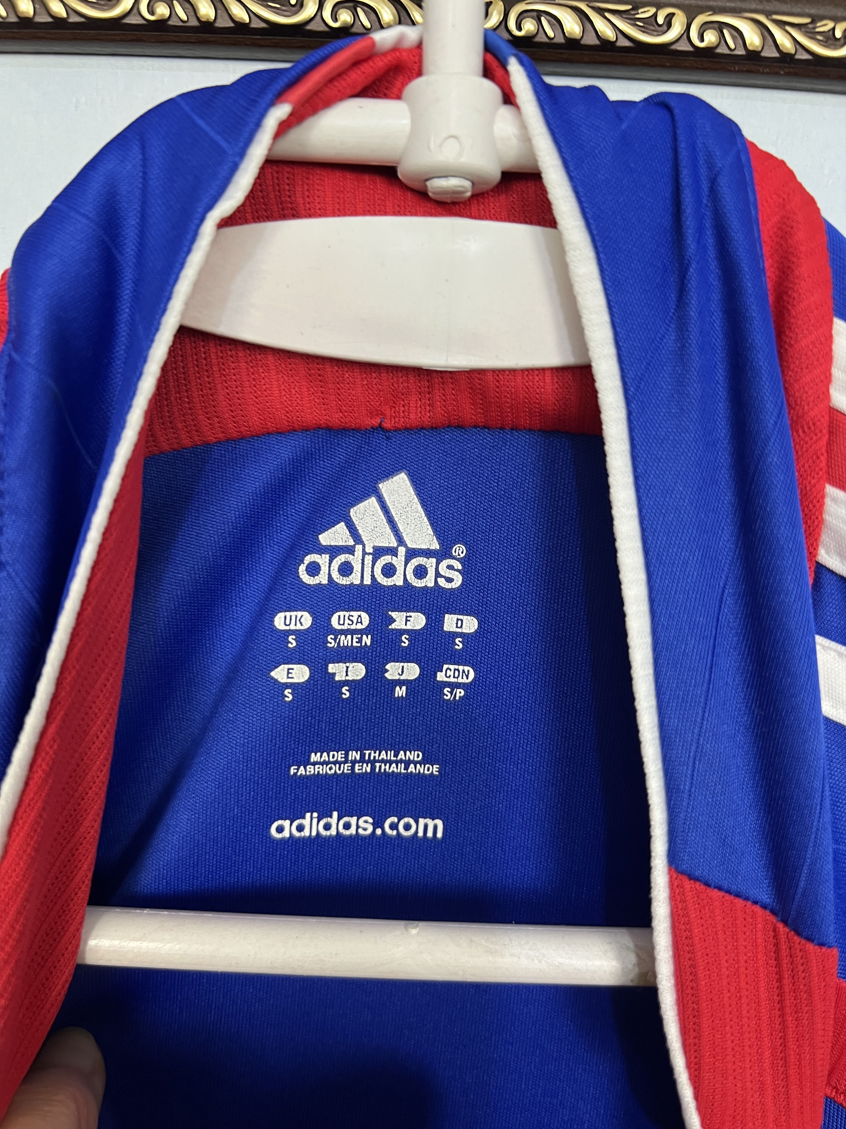 Adidas France Home football shirt 2006 Soccer Adidas Jersey Trikot Size US S / EU 44-46 / 1 - 7 Thumbnail