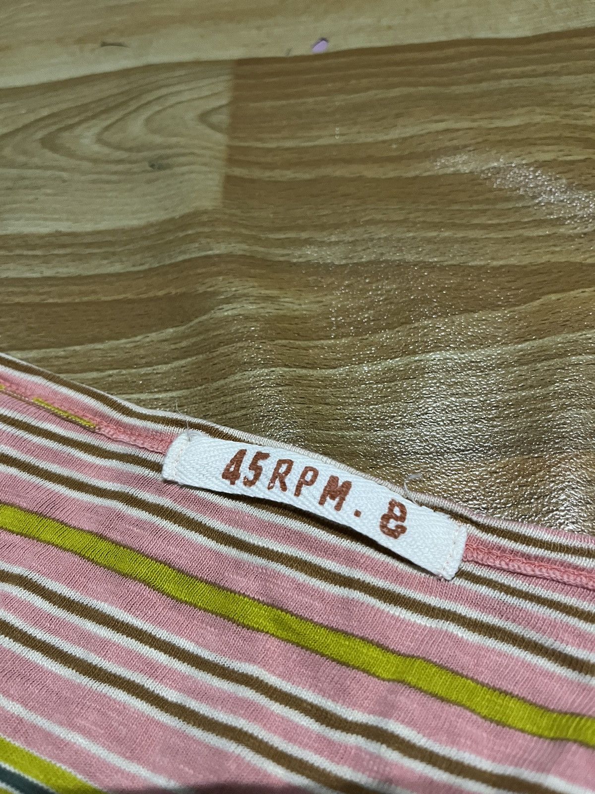 45rpm × Designer × Japanese Brand RARE !! 45 RPM Stripe R logo Japan Long Sleeve 🇯🇵 Size S / US 4 / IT 40 - 3 Thumbnail