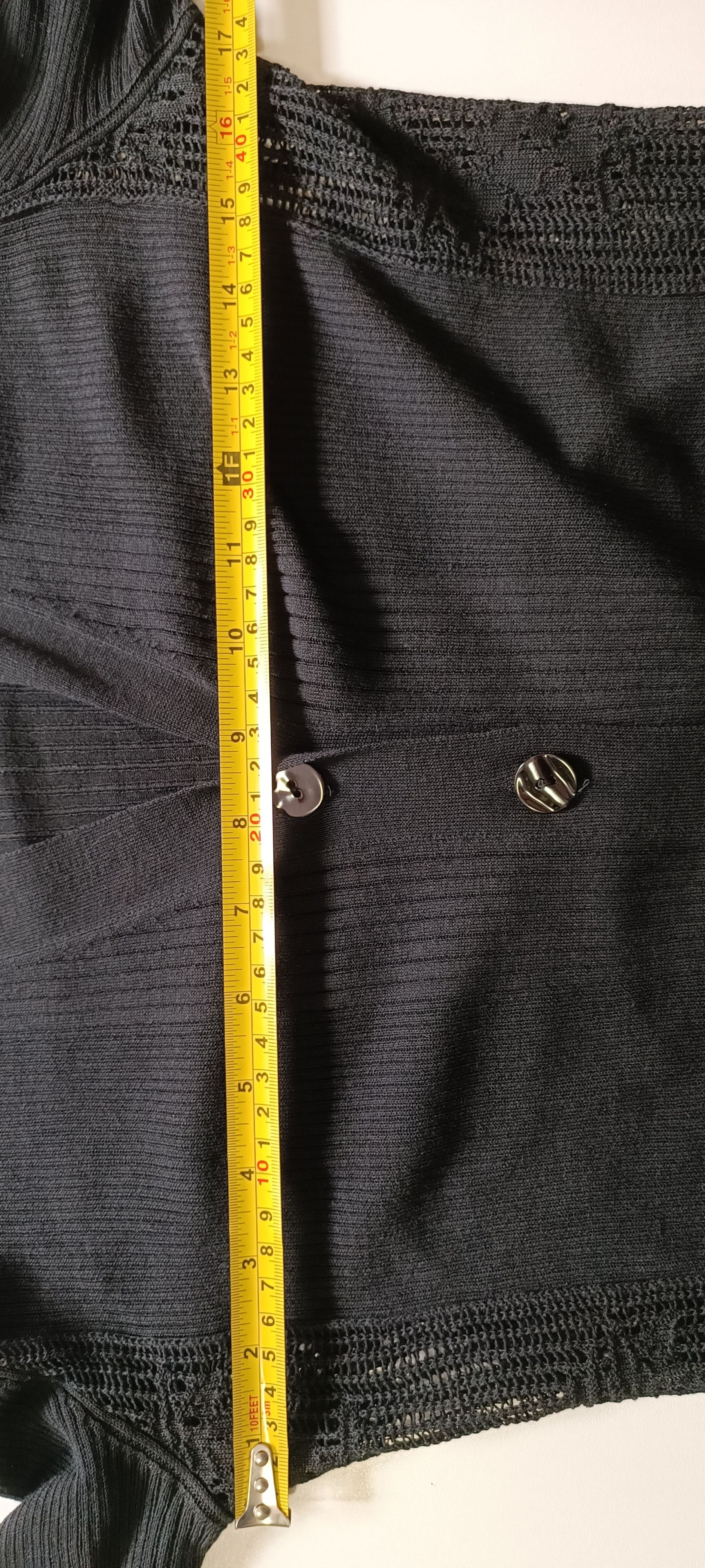 Jean Paul Gaultier 2000's - Black cotton jacket, with ribbed fabric Size M / US 6-8 / IT 42-44 - 18 Thumbnail