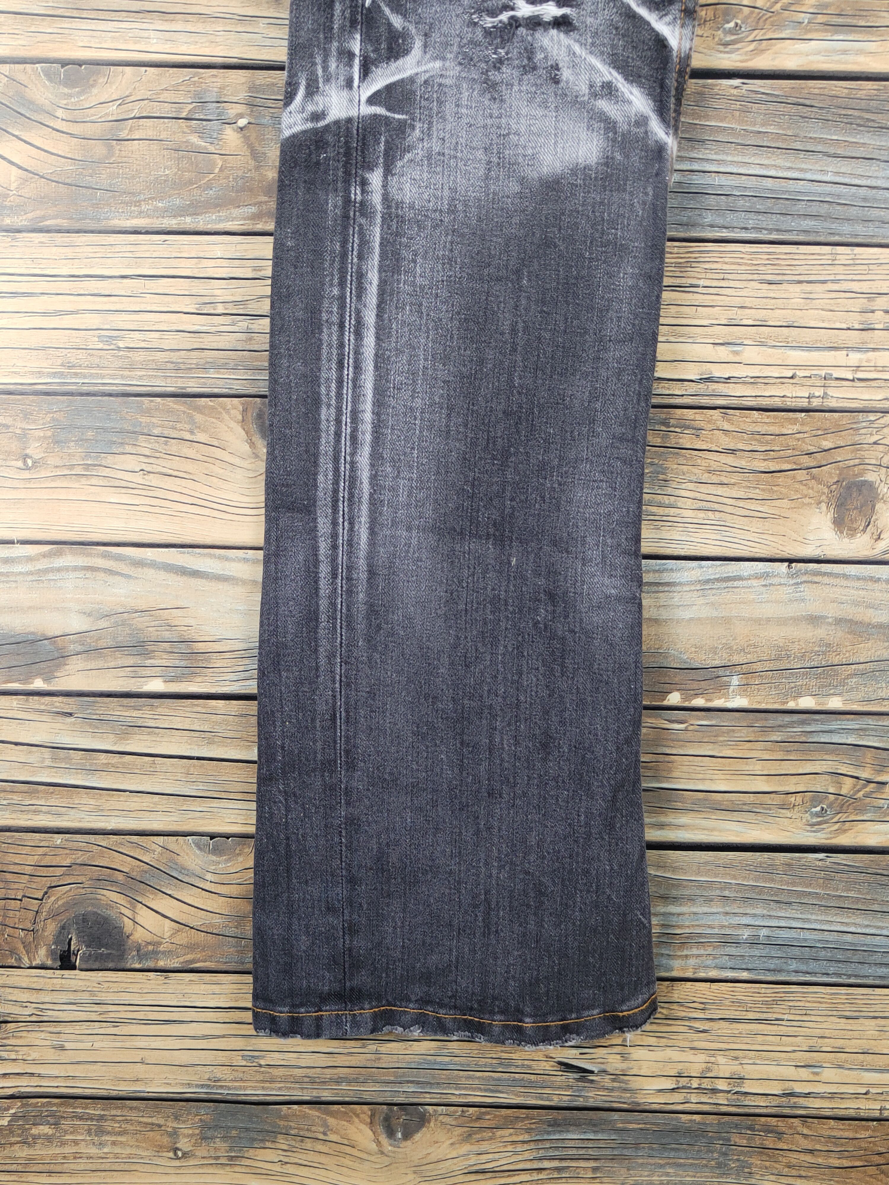 JACKROSE Jack Rose Black faded Distressed Ripped Jeans #W1414 Size US 30 / EU 46 - 5 Thumbnail