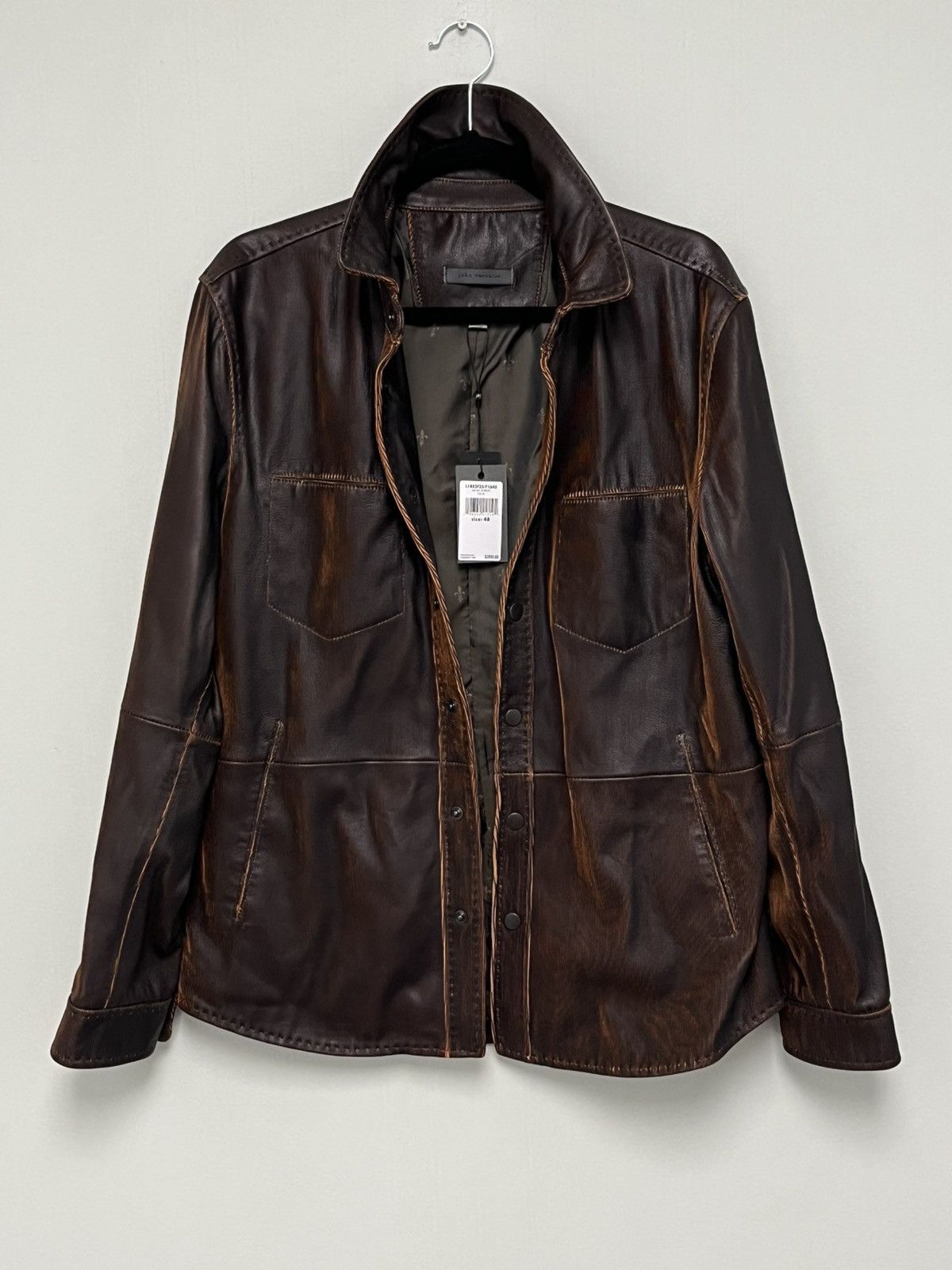 John Varvatos Lottie Shirt Jacket EU 48 USA 38 Size US M / EU 48-50 / 2 - 22 Thumbnail