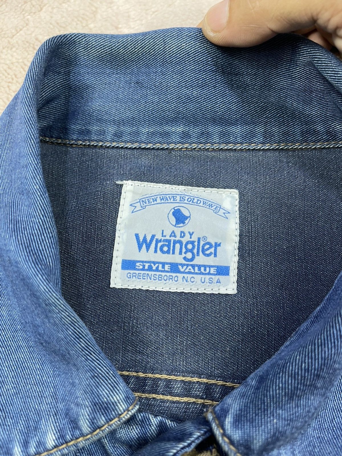 Wrangler Vintage LADY WRANGLER Loose Denim Jacket Size M / US 6-8 / IT 42-44 - 7 Thumbnail