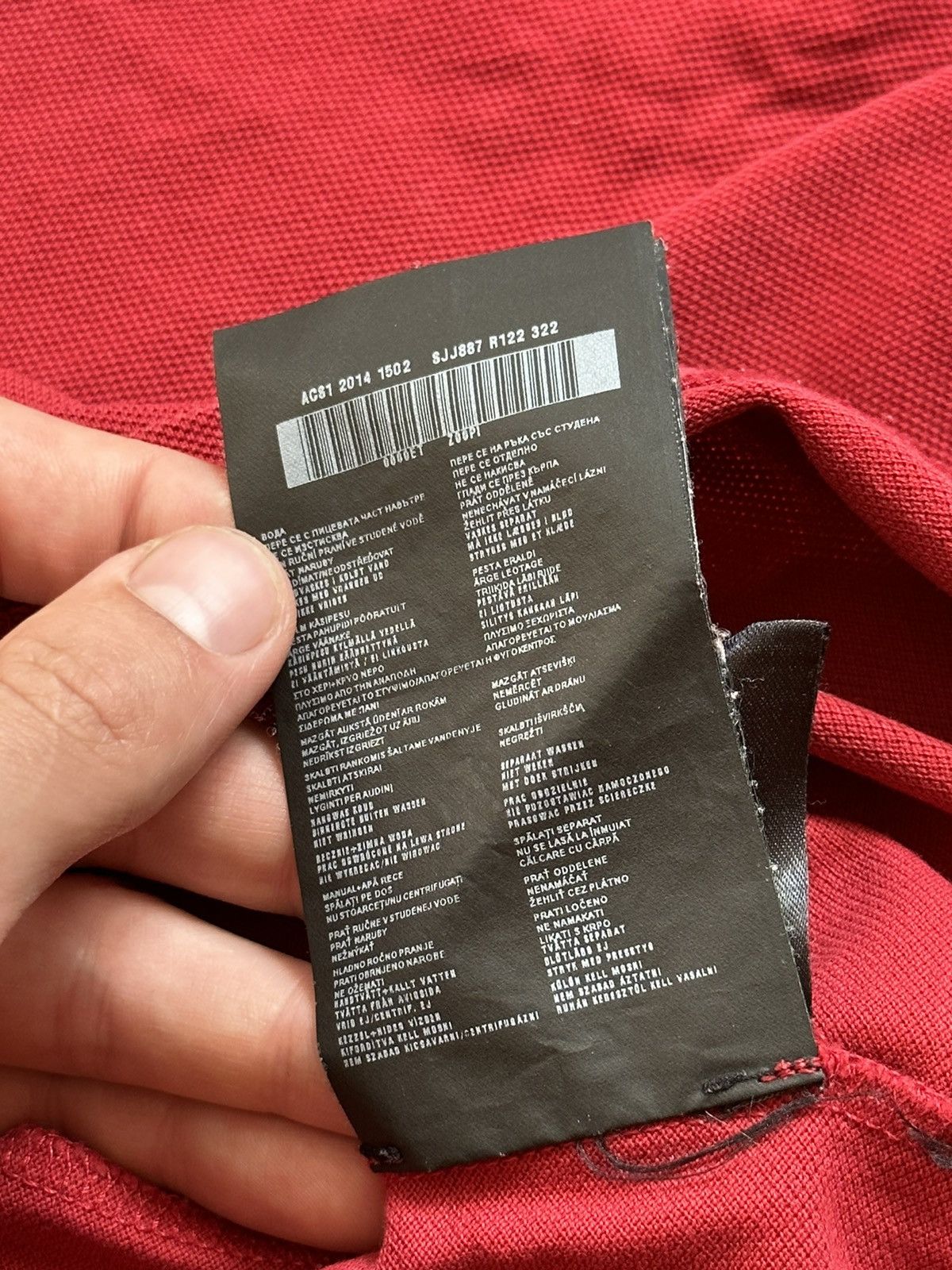 Prada PRADA MILANO RED TAB POLO T-SHIRT TEE Size US L / EU 52-54 / 3 - 15 Thumbnail