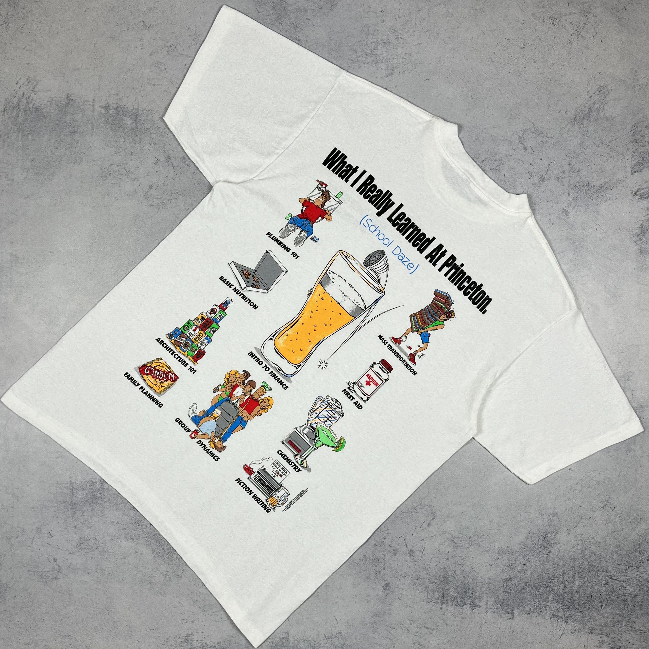 Vintage Vintage “What I Really Learned At Princeton” T Shirt 1994 Size US XL / EU 56 / 4 - 1 Thumbnail