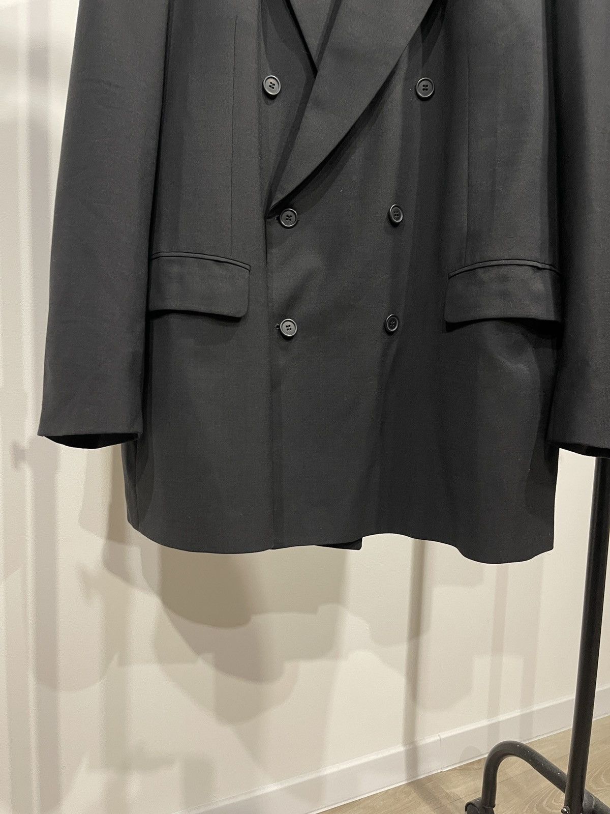 Marks & Spencer Vintage blazer double-breasted classic jacket/ sport coat 46 Size 46L - 3 Thumbnail