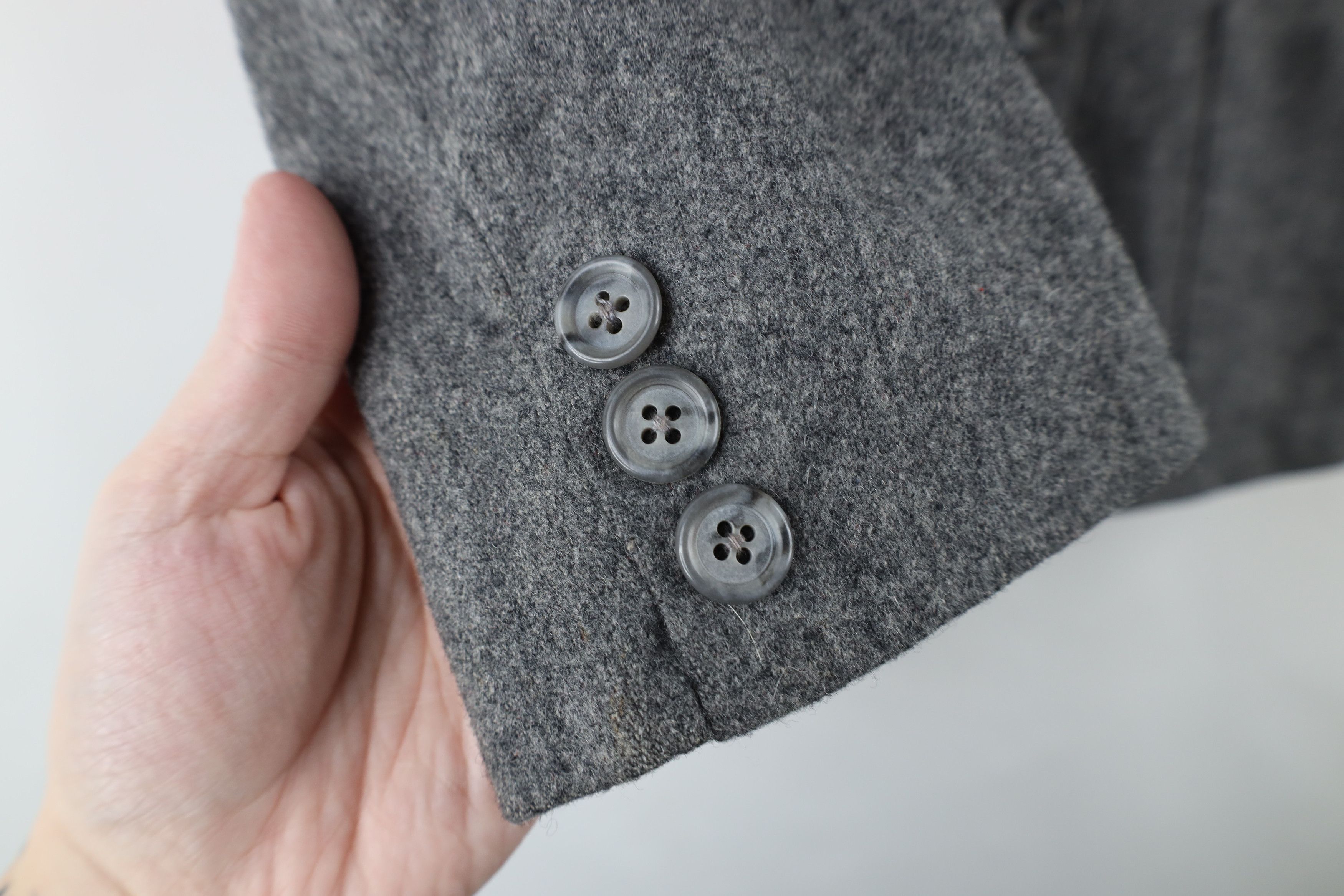 Vintage Vintage 90s Streetwear Wool 2 Button Blazer Suit Jacket Gray Size M / US 6-8 / IT 42-44 - 7 Thumbnail