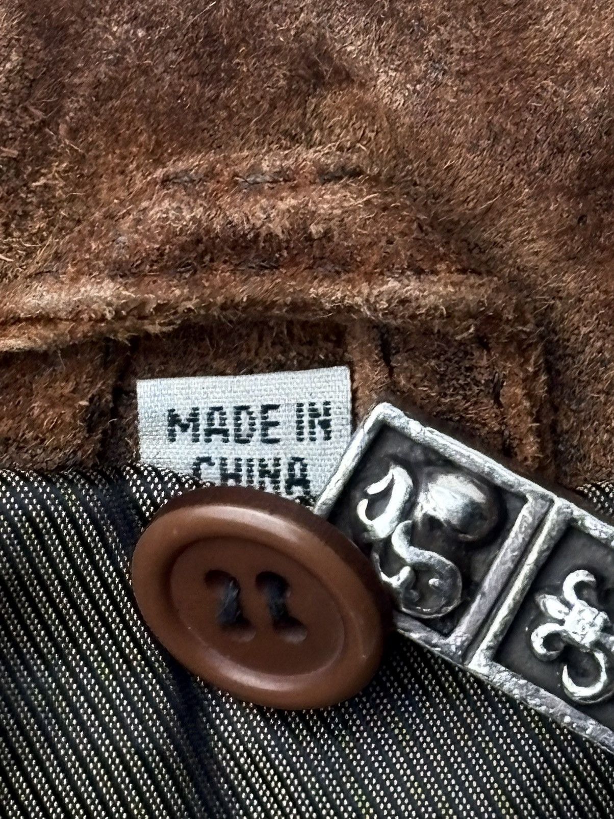 Genuine Leather Collezione Distressed Suede Leather Jacket Size US M / EU 48-50 / 2 - 20 Thumbnail