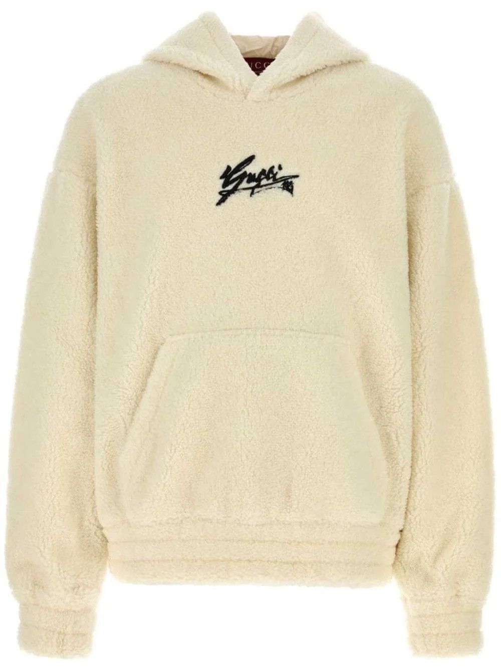 Gucci o1loc1c1225 795146 Faux Shearling Hoodie in White Size US M / EU 48-50 / 2 - 1 Thumbnail