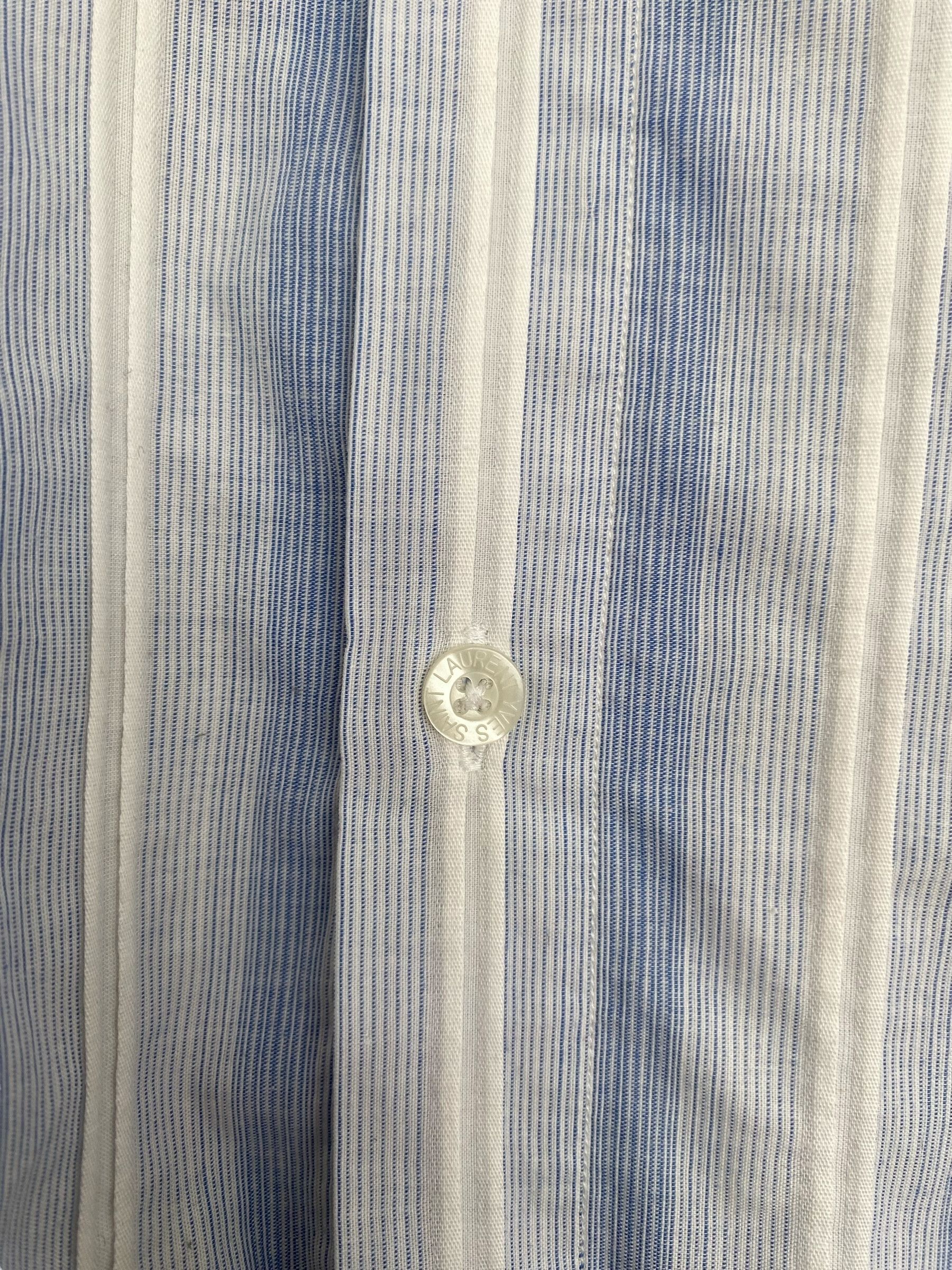 Yves Saint Laurent YSL vintage striped short sleeve shirt Size US XXL / EU 58 / 5 - 2 Thumbnail