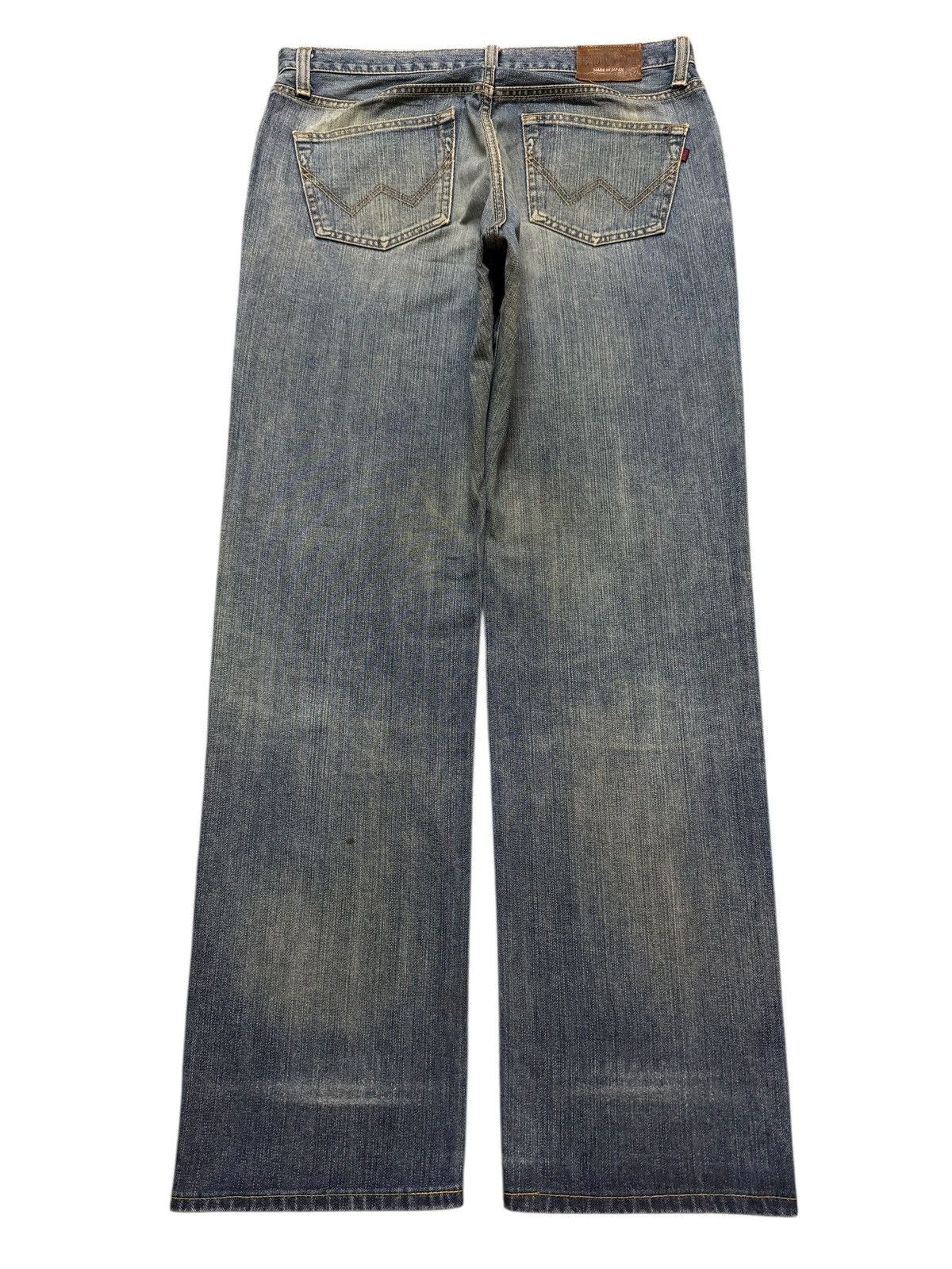 Edwin Vintage 90s Japan Edwin 404 Blue Faded Mud Wash Straight Leg Size US 36 / EU 52 - 2 Thumbnail