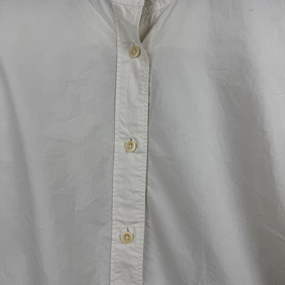 Margaret Howell MHL. by Margaret Howell Band Collar Cotton-Linen Blouse Size US M / EU 48-50 / 2 - 4 Thumbnail