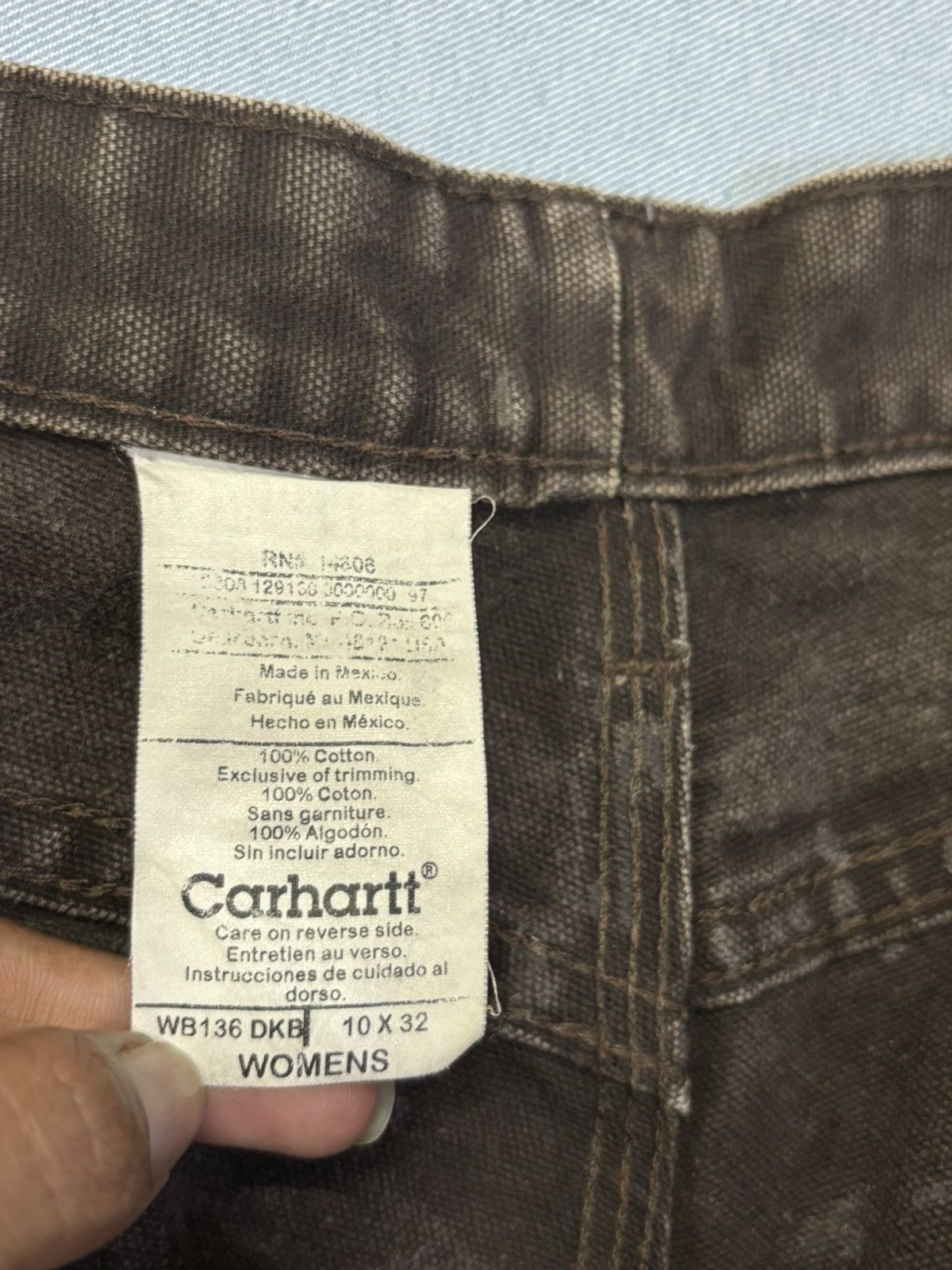 Carhartt Carhartt WB136 DKB Double knee denim Size 32" / US 10 / IT 46 - 8 Thumbnail