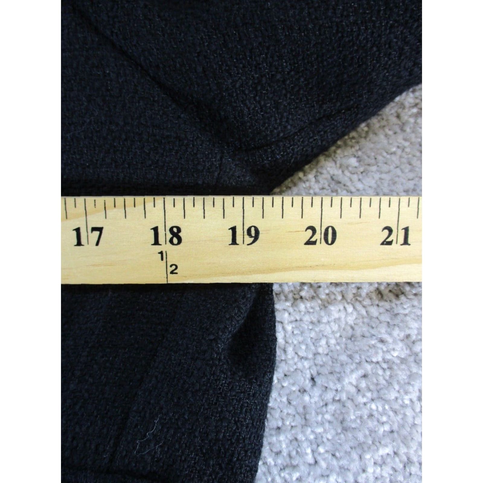 Karl Lagerfeld Karl Lagerfield Paris Womens Blazer Medium Black Cotton Open Front Sports Coat Size M / US 6-8 / IT 42-44 - 6 Thumbnail