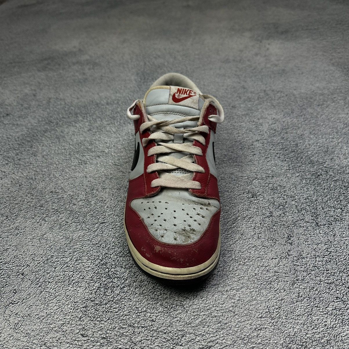 Nike × Vintage Rare! Vintage 2005 Nike Dunk Low Red Sail Black Chicago Size US 10 / EU 43 - 8 Thumbnail