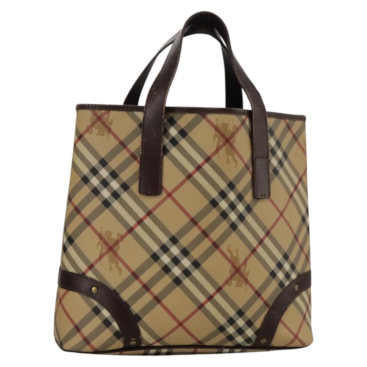 Burberry Nova Check Beige Canvas Handbag (Pre-Owned) Size ONE SIZE - 1 Thumbnail