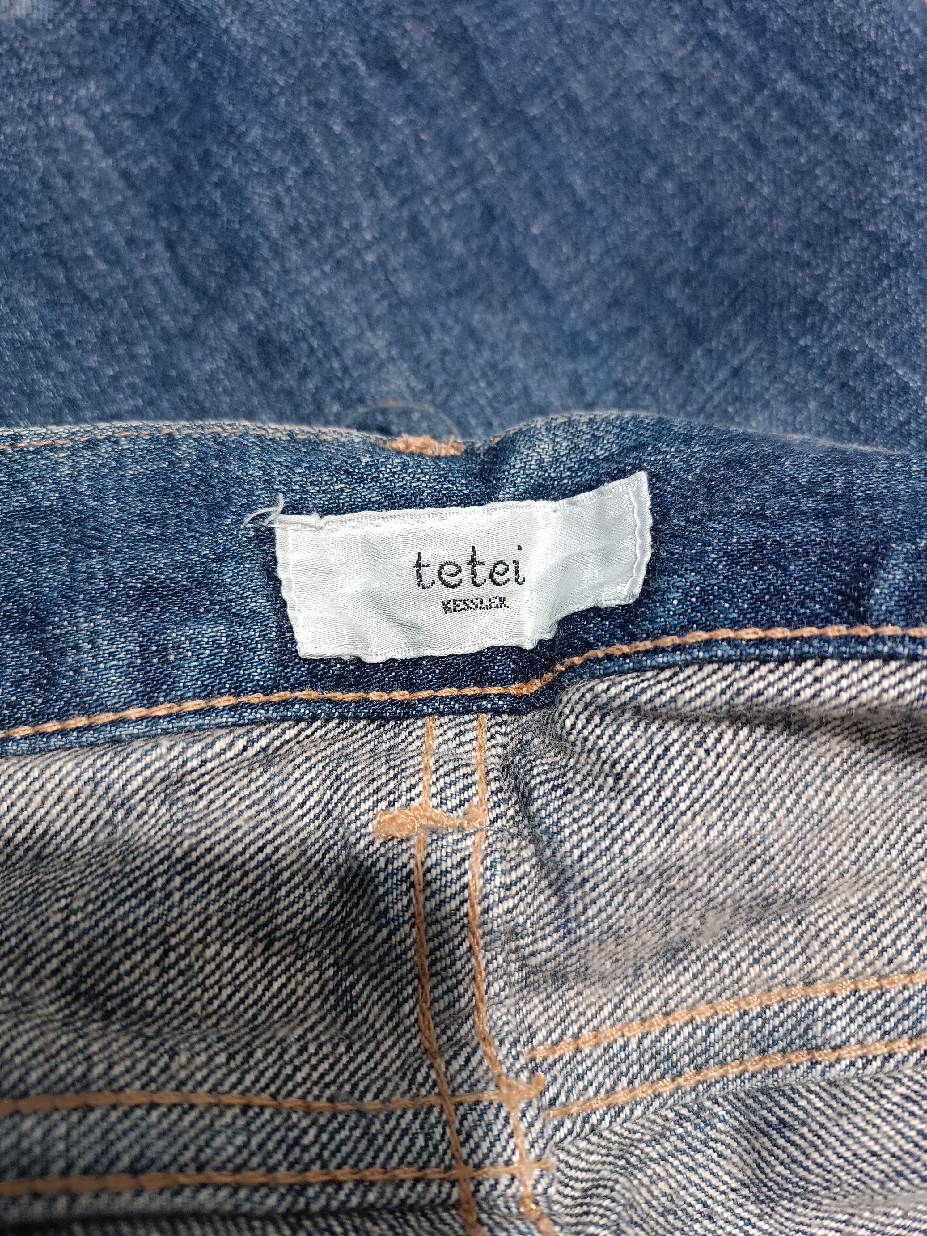 Japanese Brand Dead stock Japanese Art Patchwork Denim Skinny Denim Size US 29 - 11 Thumbnail