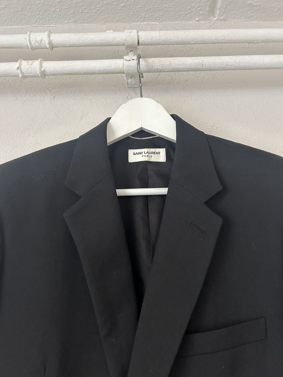Saint Laurent Paris Black Wool Blazer Size US M / EU 48-50 / 2 - 5 Thumbnail