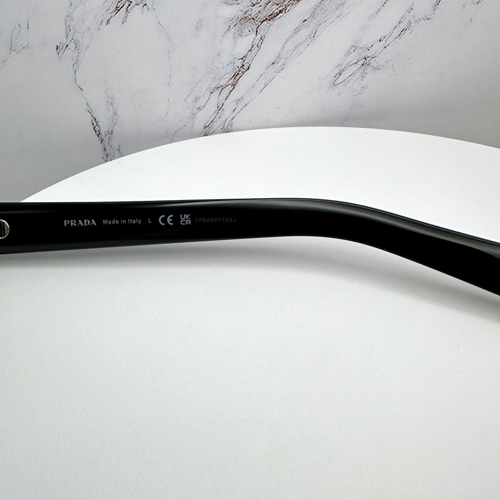 Prada New PRADA Sunglasses Black Gray Lens Authentic Prada Size ONE SIZE - 6 Thumbnail
