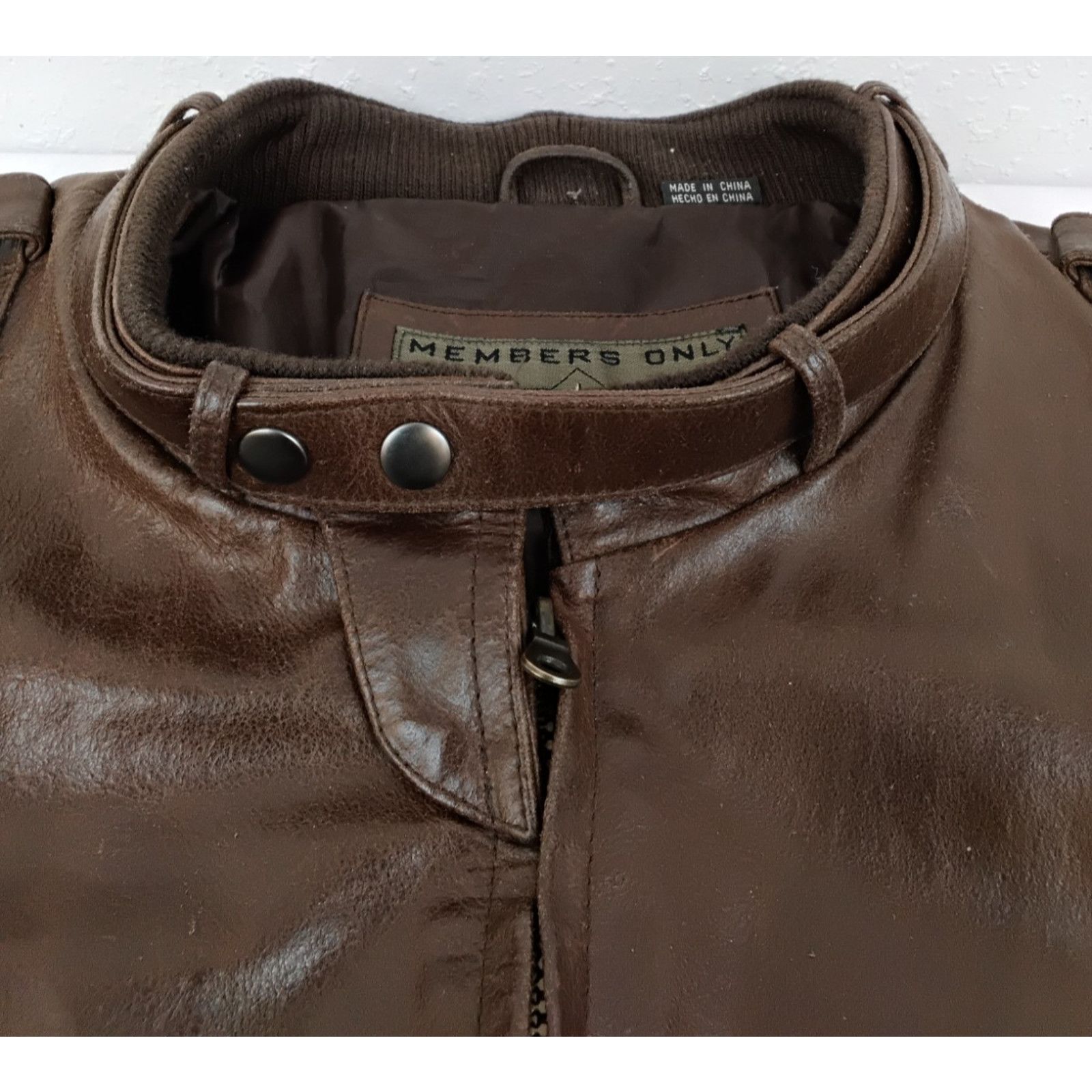 Members Only Members Only Leather Jacket Men's 2XL Brown Flight Size US XXL / EU 58 / 5 - 9 Thumbnail