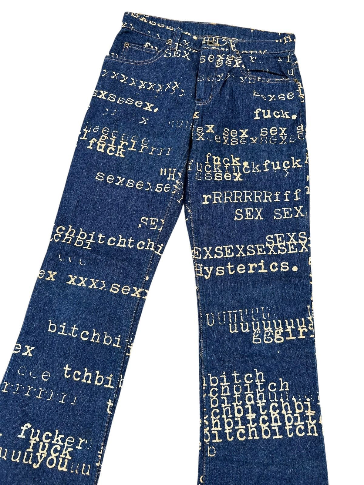 Hysteric Glamour Flare Hysteric Glamour Bitch Fuck Sex Rare Denim ☠️☠️ Size US 28 / EU 44 - 4 Thumbnail