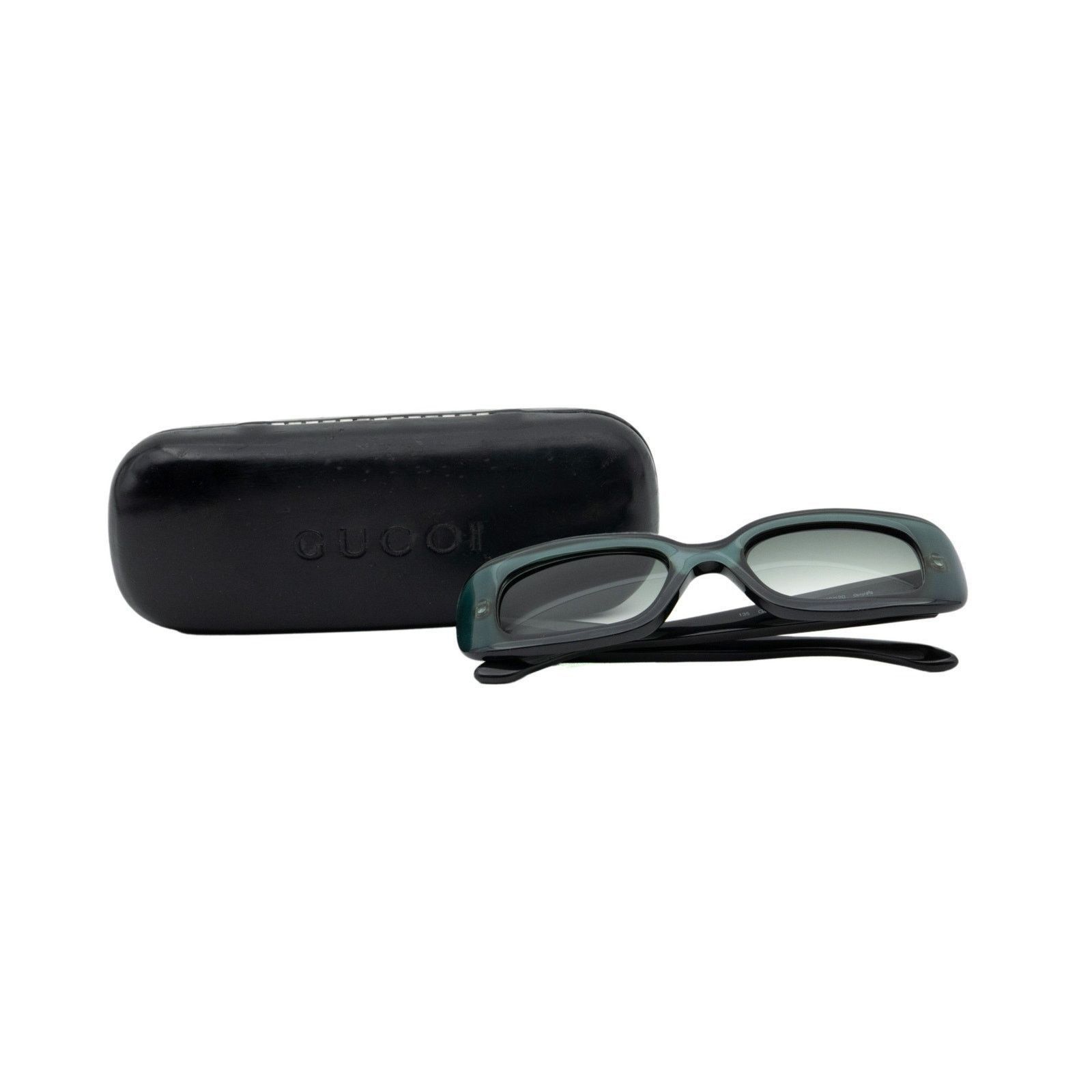 Gucci Vintage Gucci GG 2439 Rectangular Emerald Optyl Sunglasses Size ONE SIZE - 7 Thumbnail